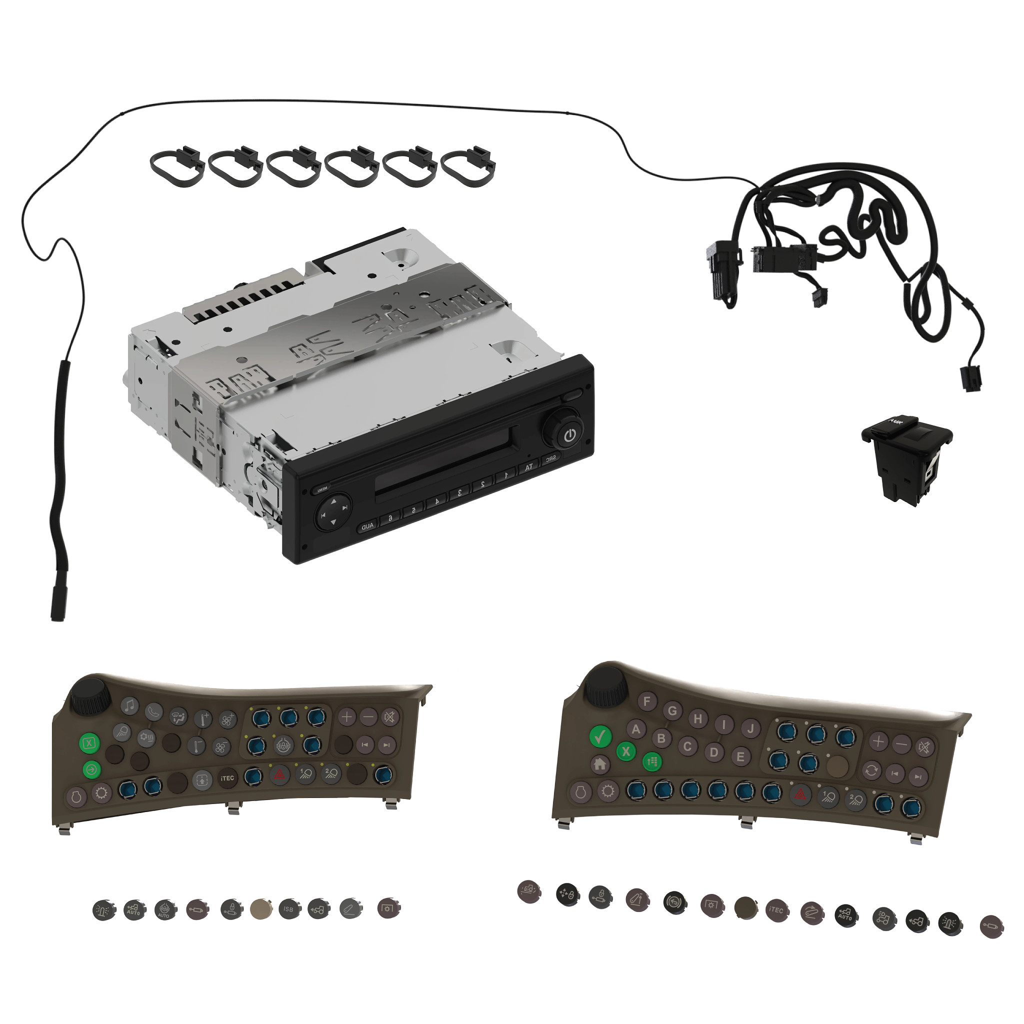 John Deere Deluxe Radio Kit - BL15387