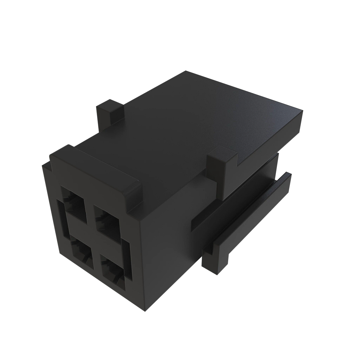 CONN MOLEX MFITTPA 4W M BLK POLYSTR