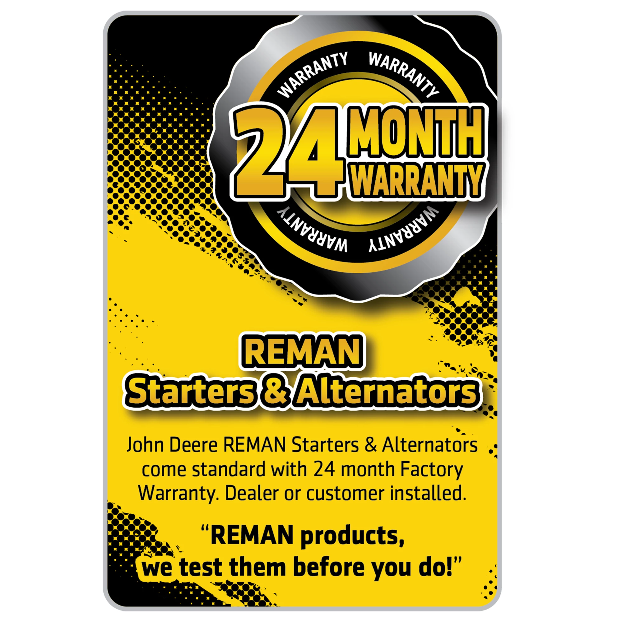 SE501372: REMAN Alternator, 12 Volt, 78 Amp | Shop.Deere.com