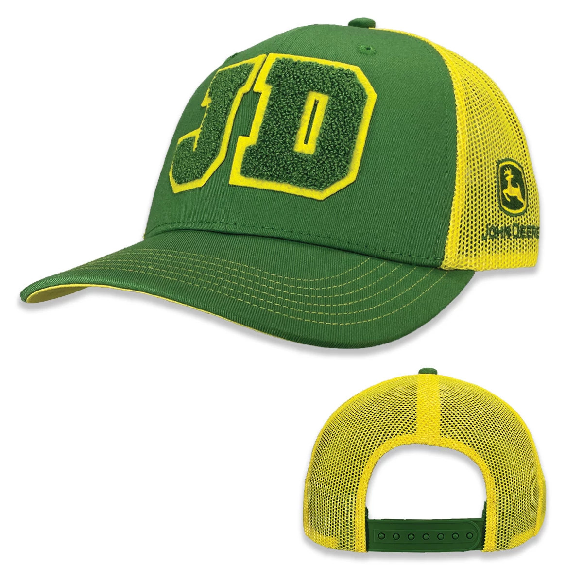 Varsity JD Patch Green Trucker Hat