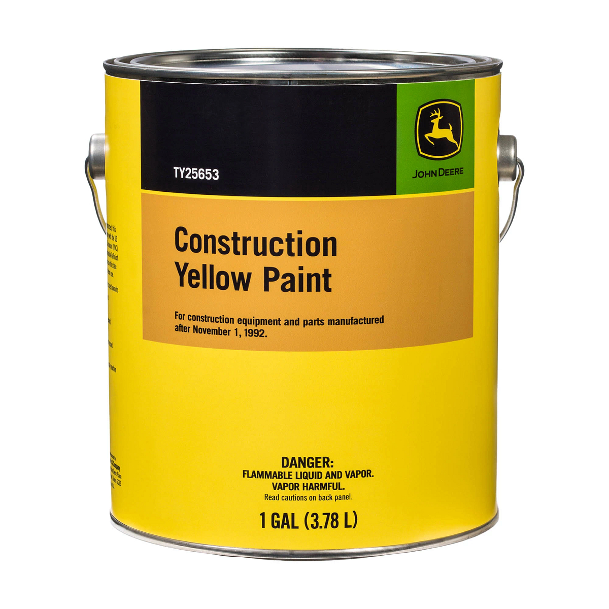 John Deere Construction Yellow Paint, 3.78 Liter (1 Gallon) - TY25653