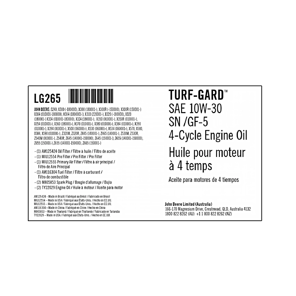 John Deere Home Maintenance Kit - LG265