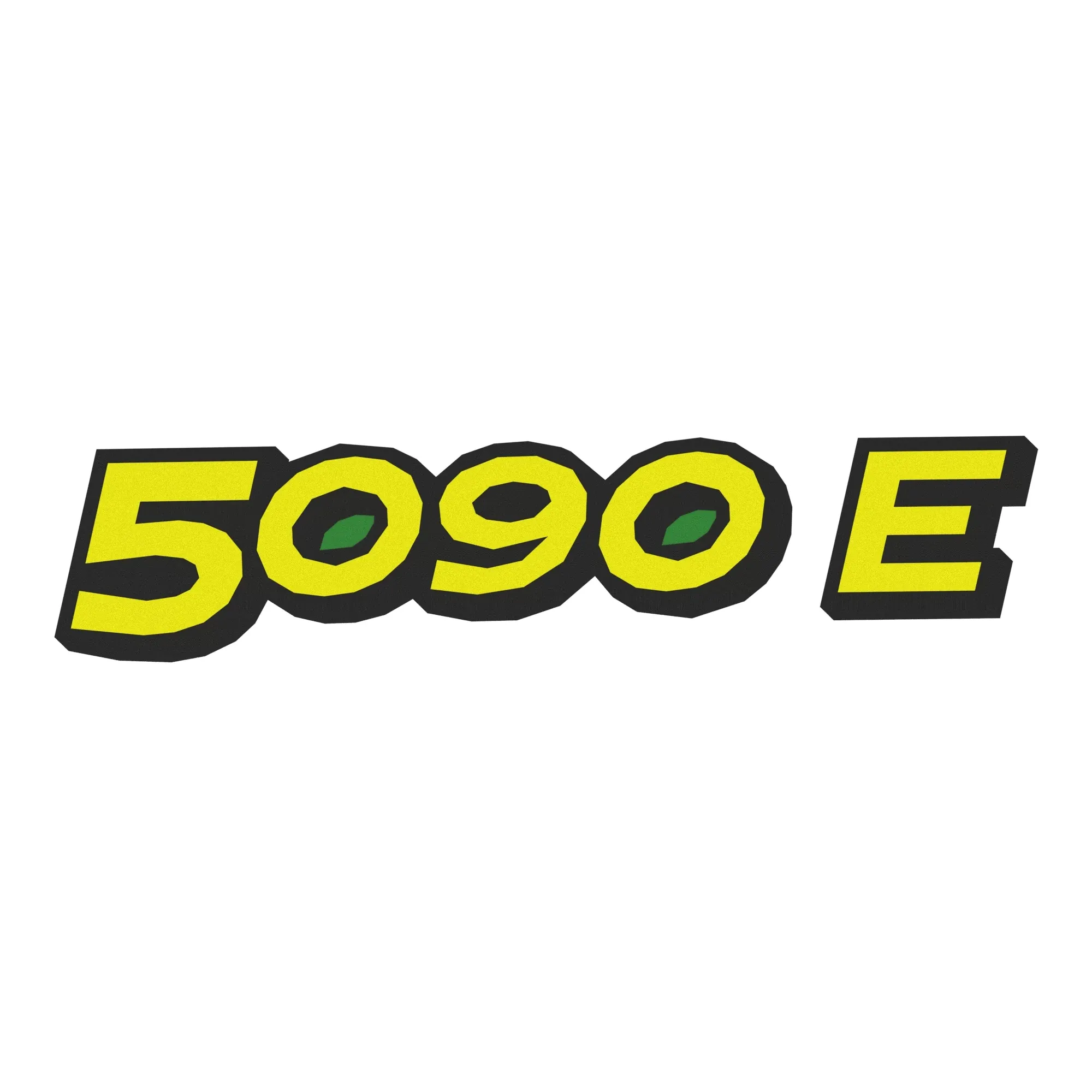 John Deere 5090E Model Designation Label, Left Side - SU26477