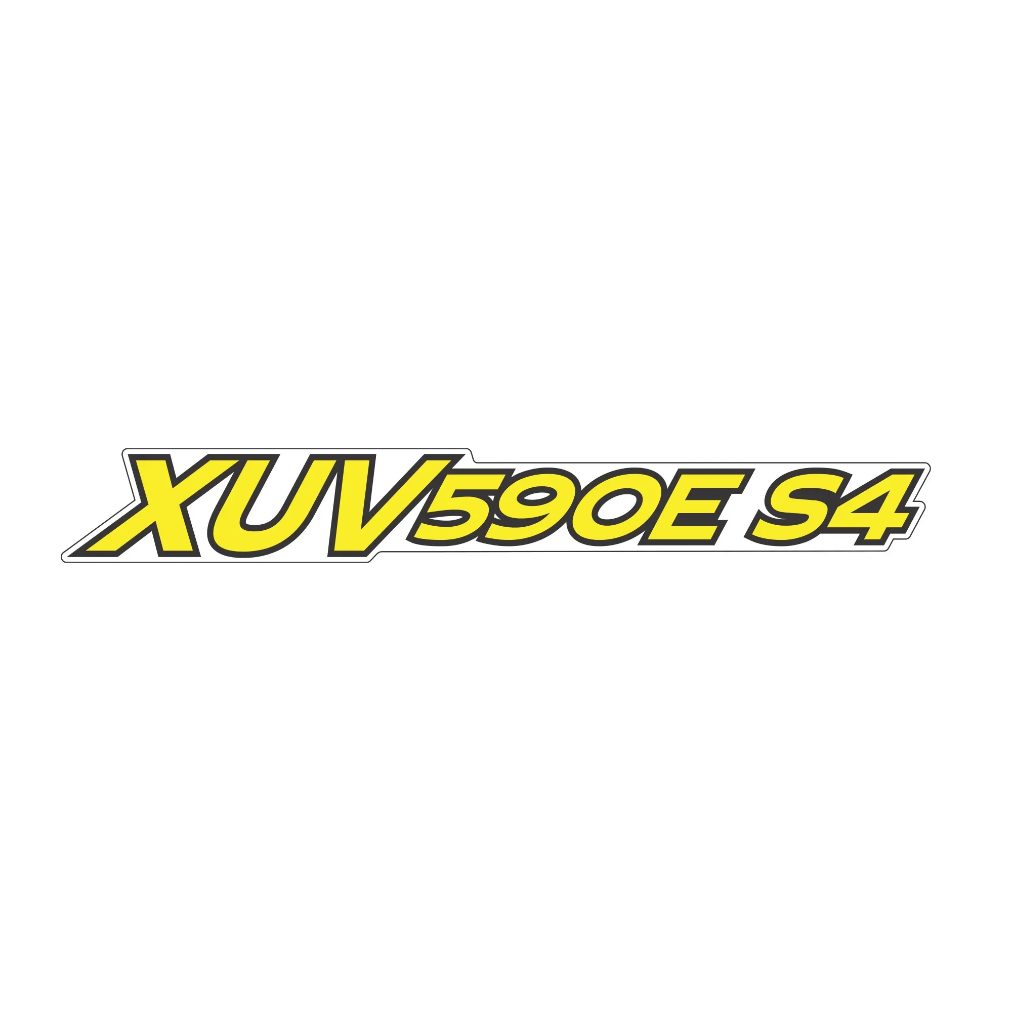 John Deere XUV 590E S4 Model Label, Green and Yellow - UC27636