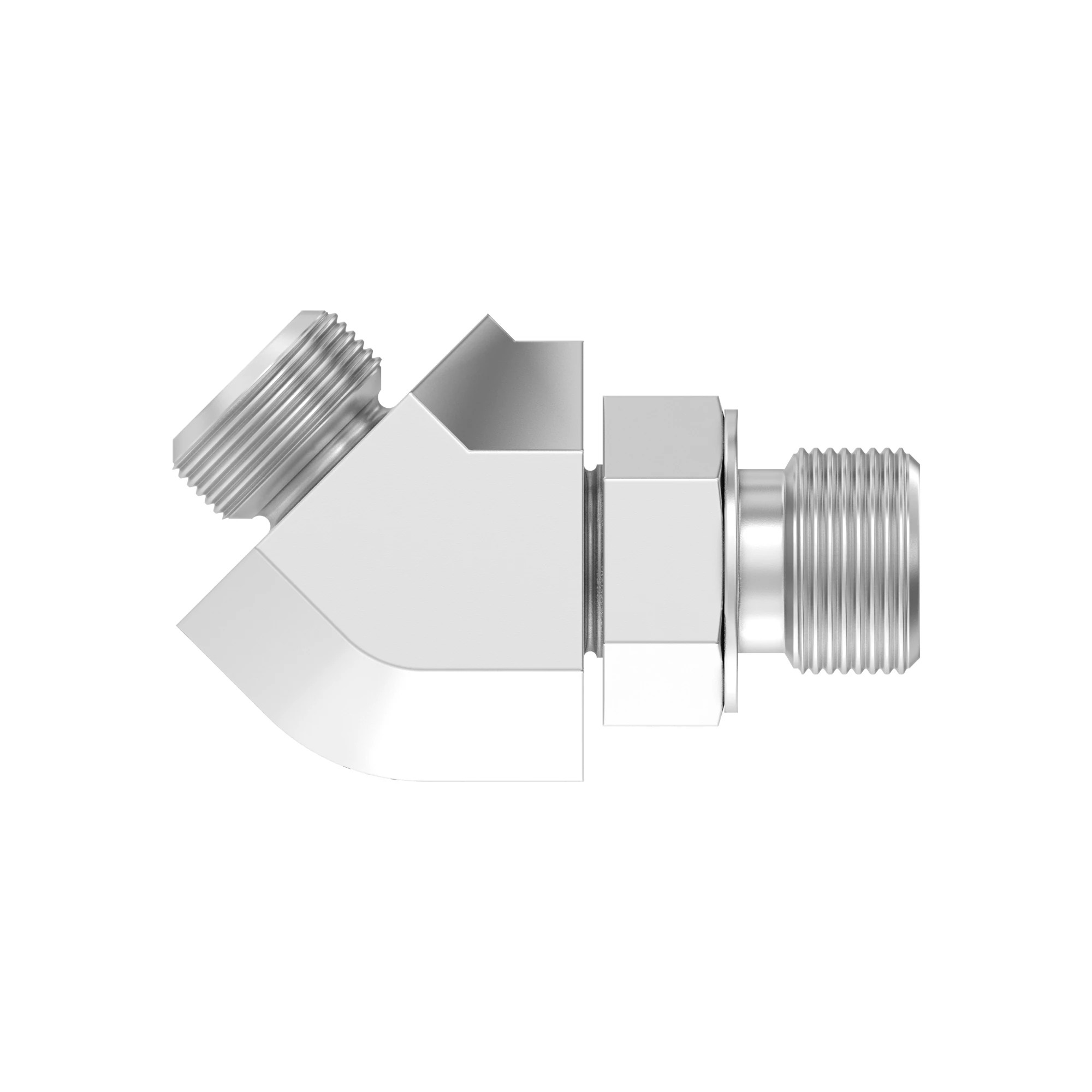 45 DEG SGT THD,ORFS, W/ MET HEX