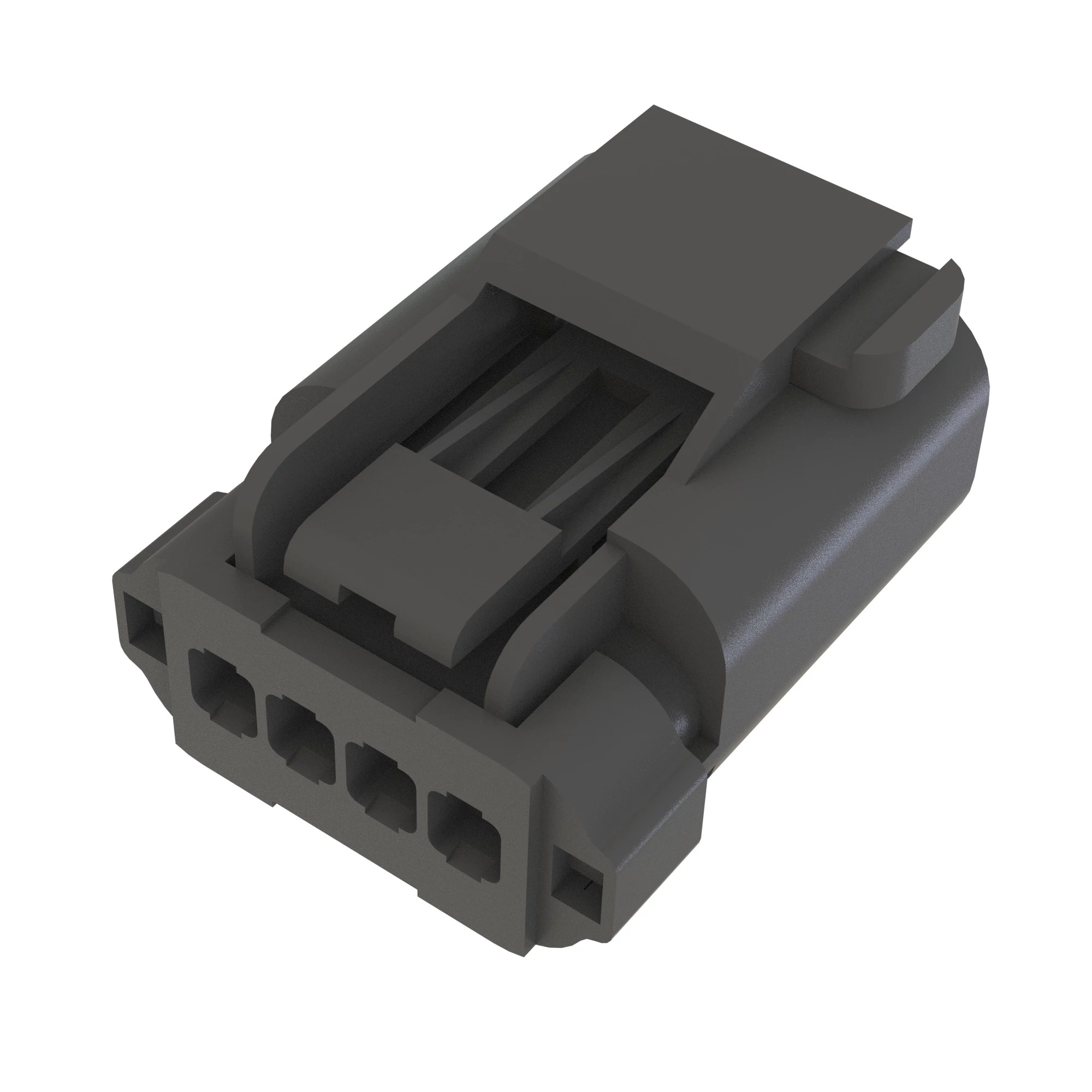 CONN FCI APEX2.8 4W FS BLK PLSTC