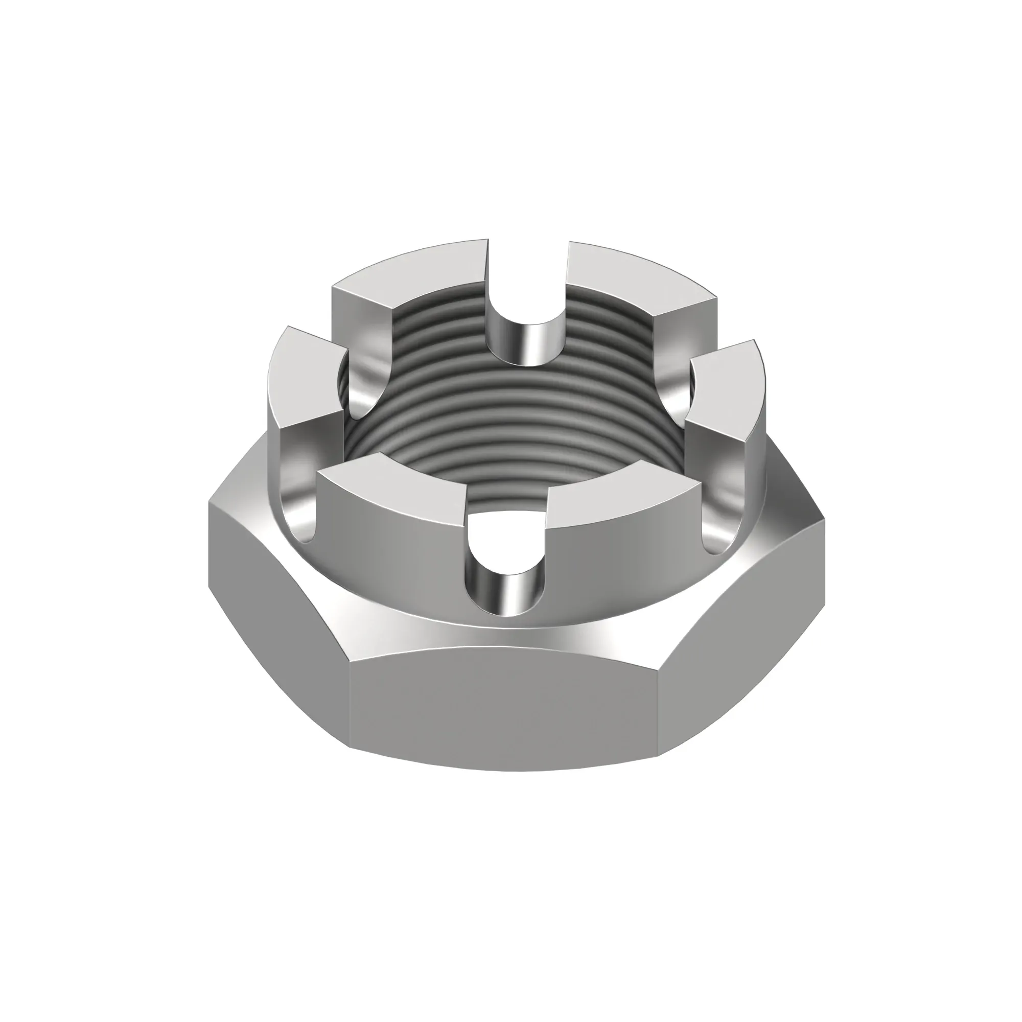 John Deere Hexagonal Slotted Nut, M22 - CQ00663