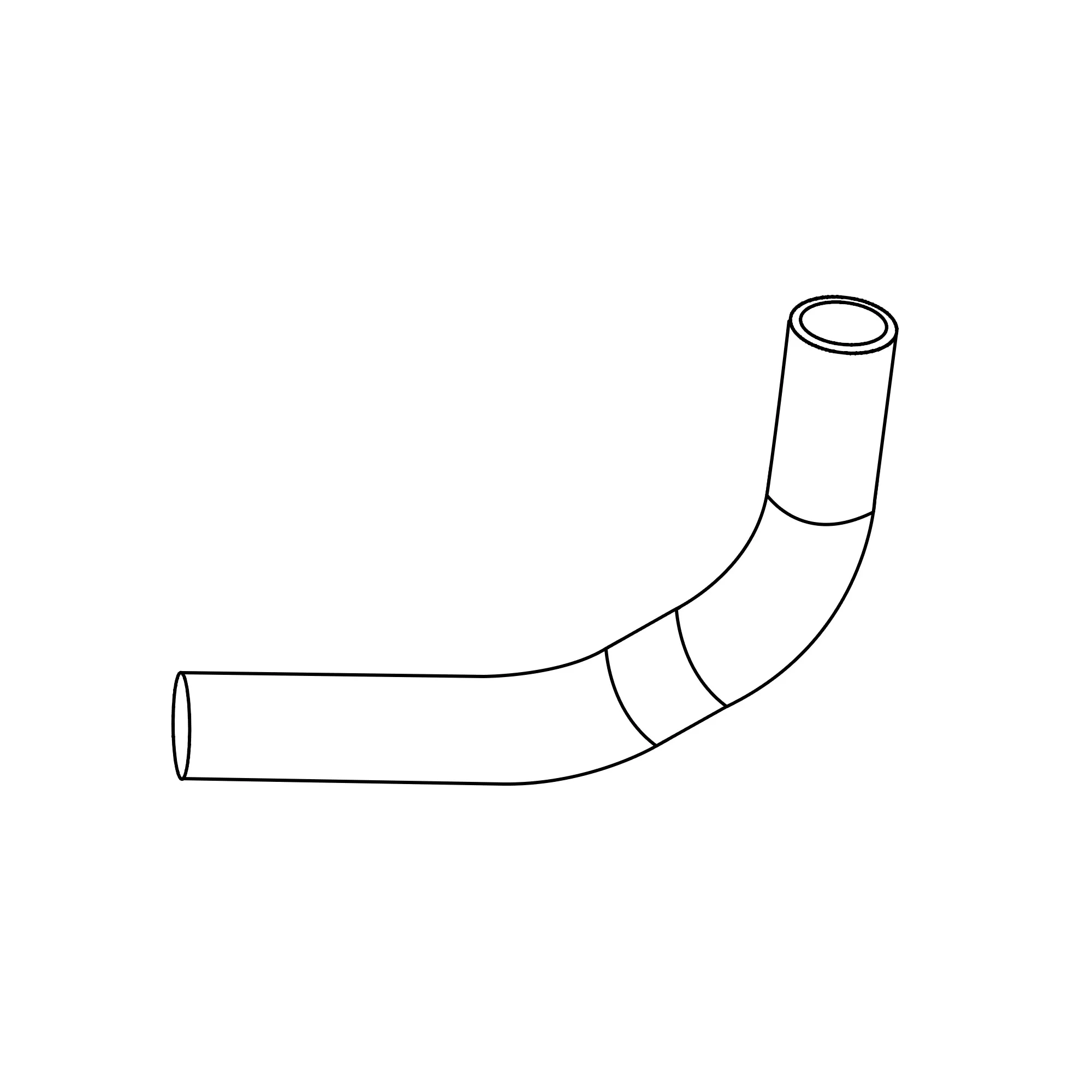 John Deere Charge Air Hose - LW8926059