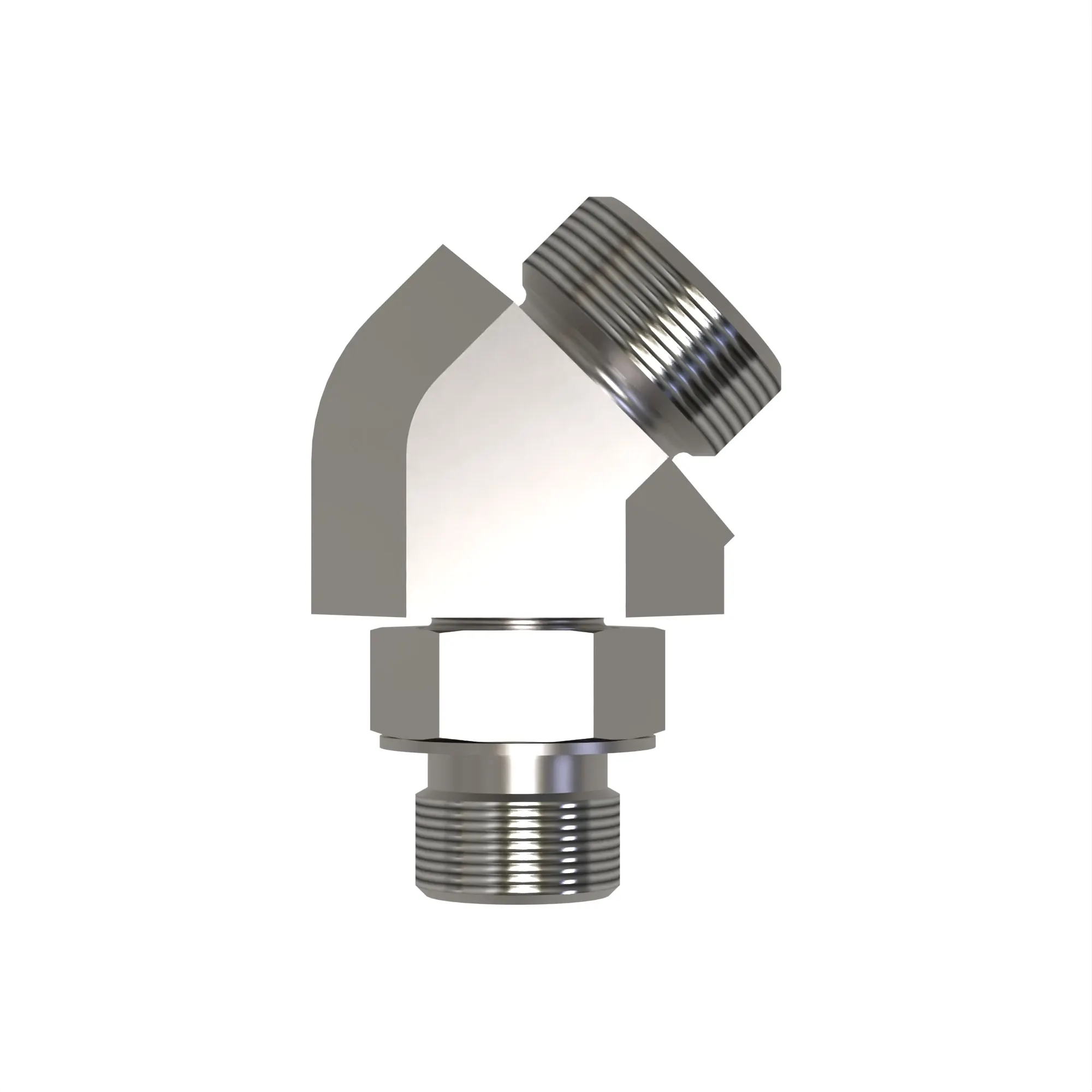 45 DEG STRAIGHT THREAD,O-RING FSF