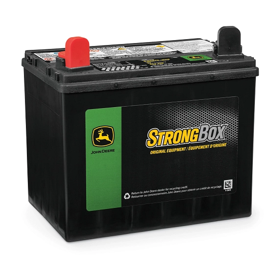 John Deere 12 Volt Battery, Wet Charged, 30 Ah, 350 CCA, U1 BCI - TY25221B