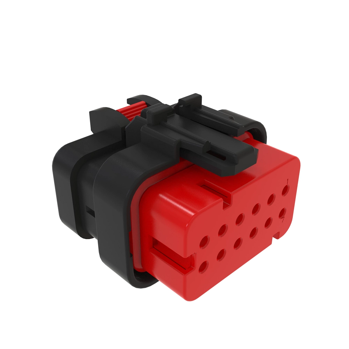 Tyco AMPSEAL16 12W Rcpt Sld Gry Pls