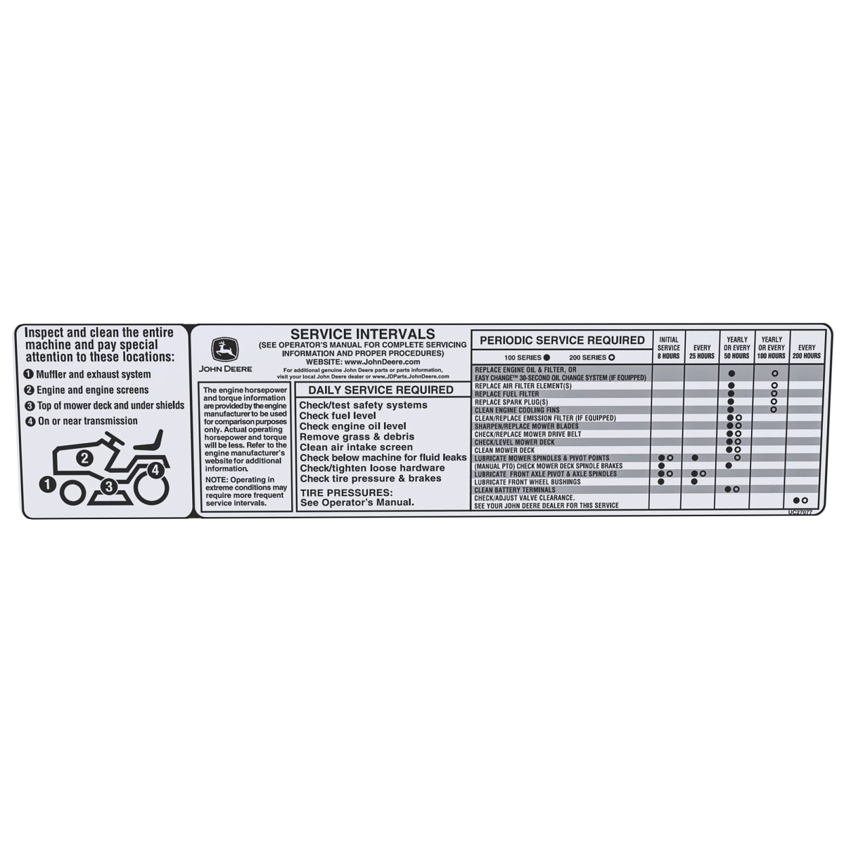 Label, JD Service & Cleanout
