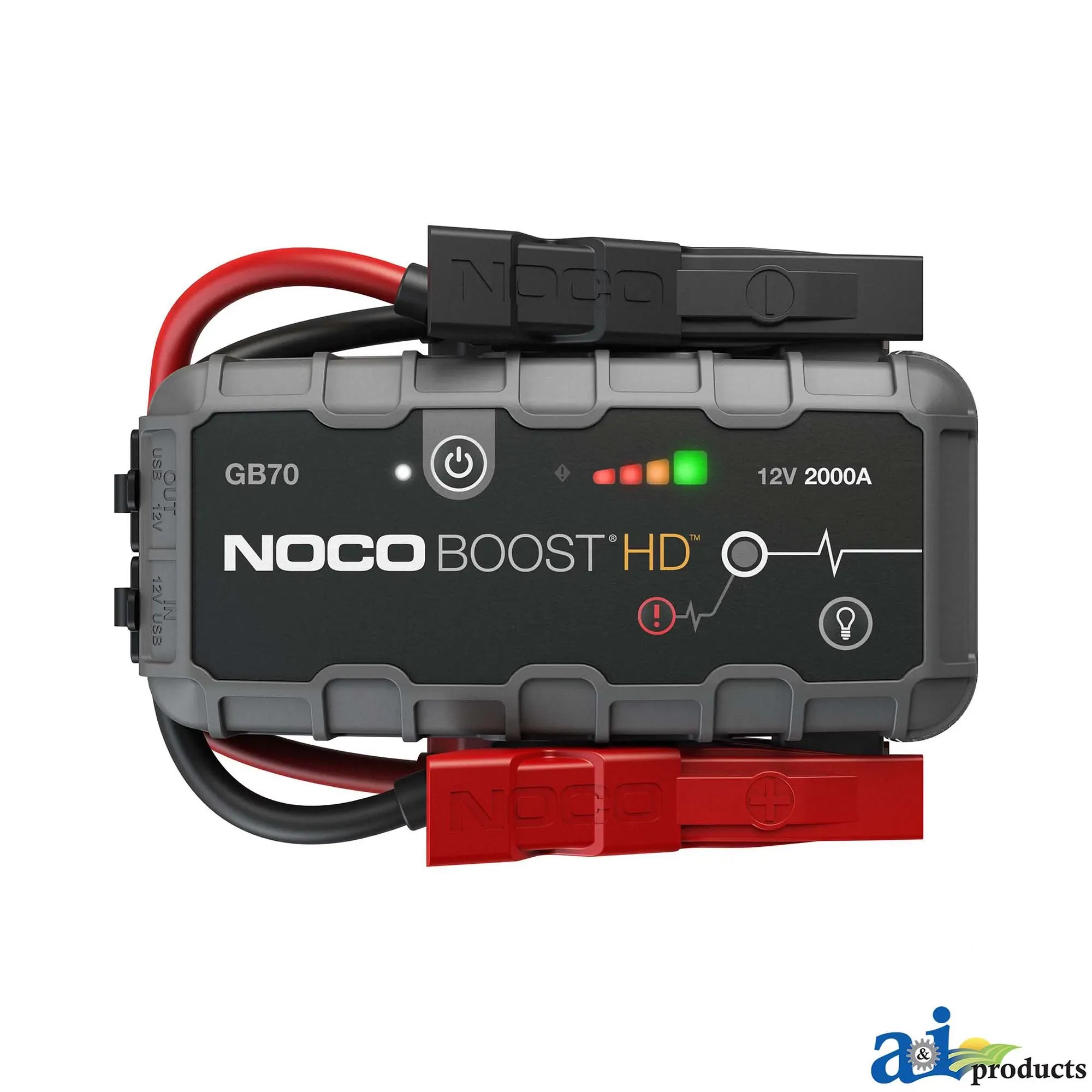 A&I Products NOCO Lithium-Ion Battery Jump Starter, 12 Volts, 2000 Ampere - A-GB70
