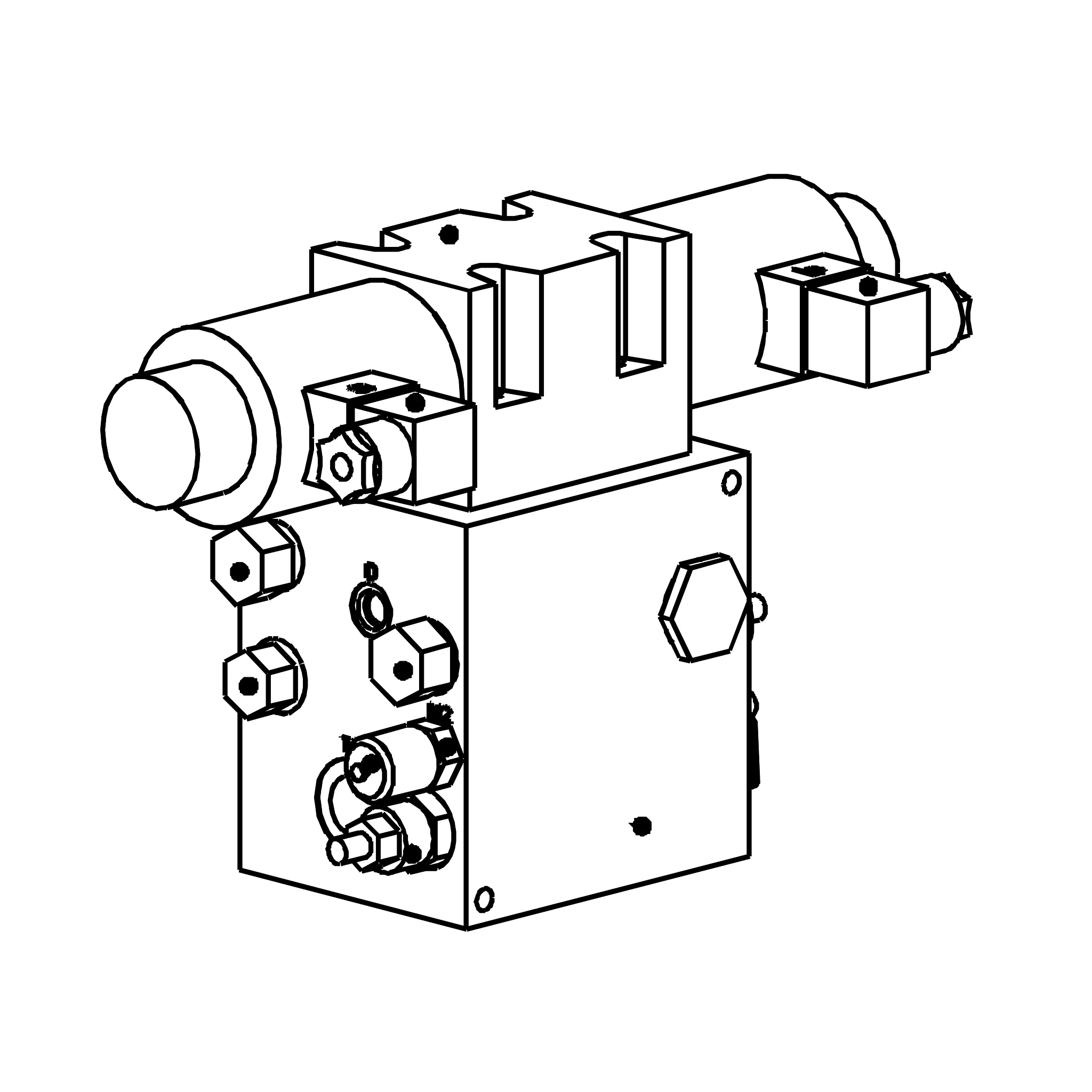 John Deere Chaff Spreader Flow Control Hydraulic Valve - AH220311