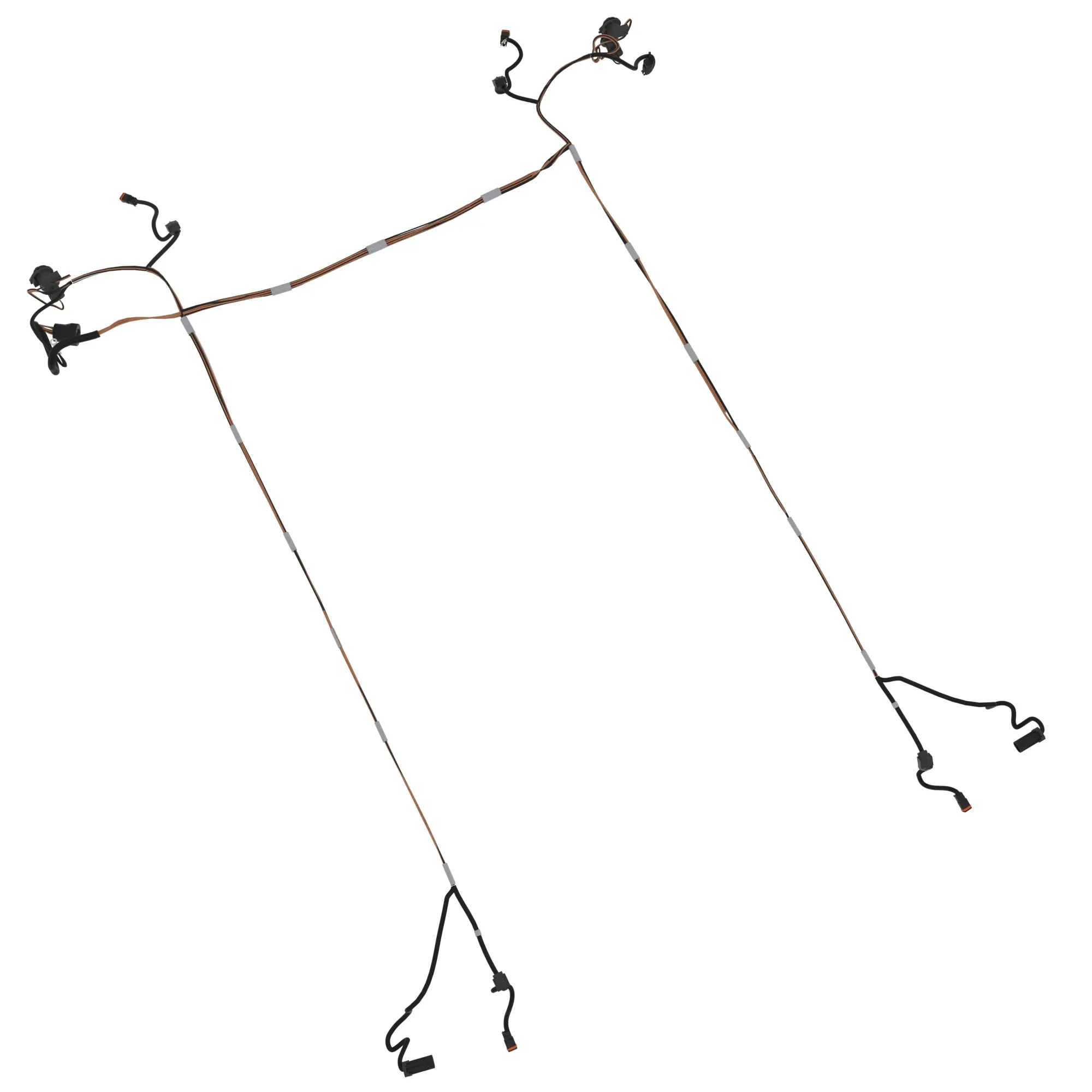 ROOF HARNESS BACKHOE - 4 WORK LIGHTS