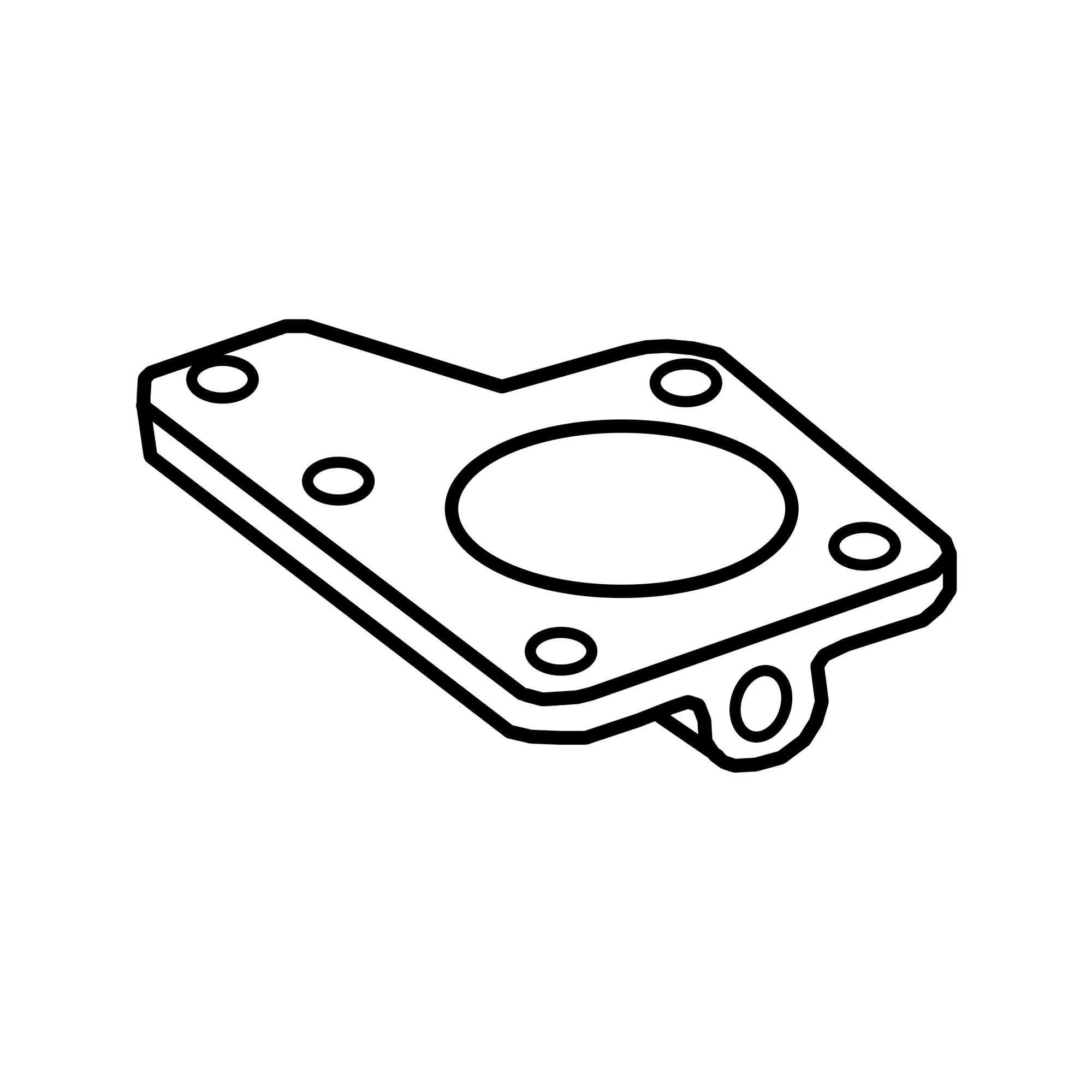 John Deere Lower Oil Cooler Cover - R56197