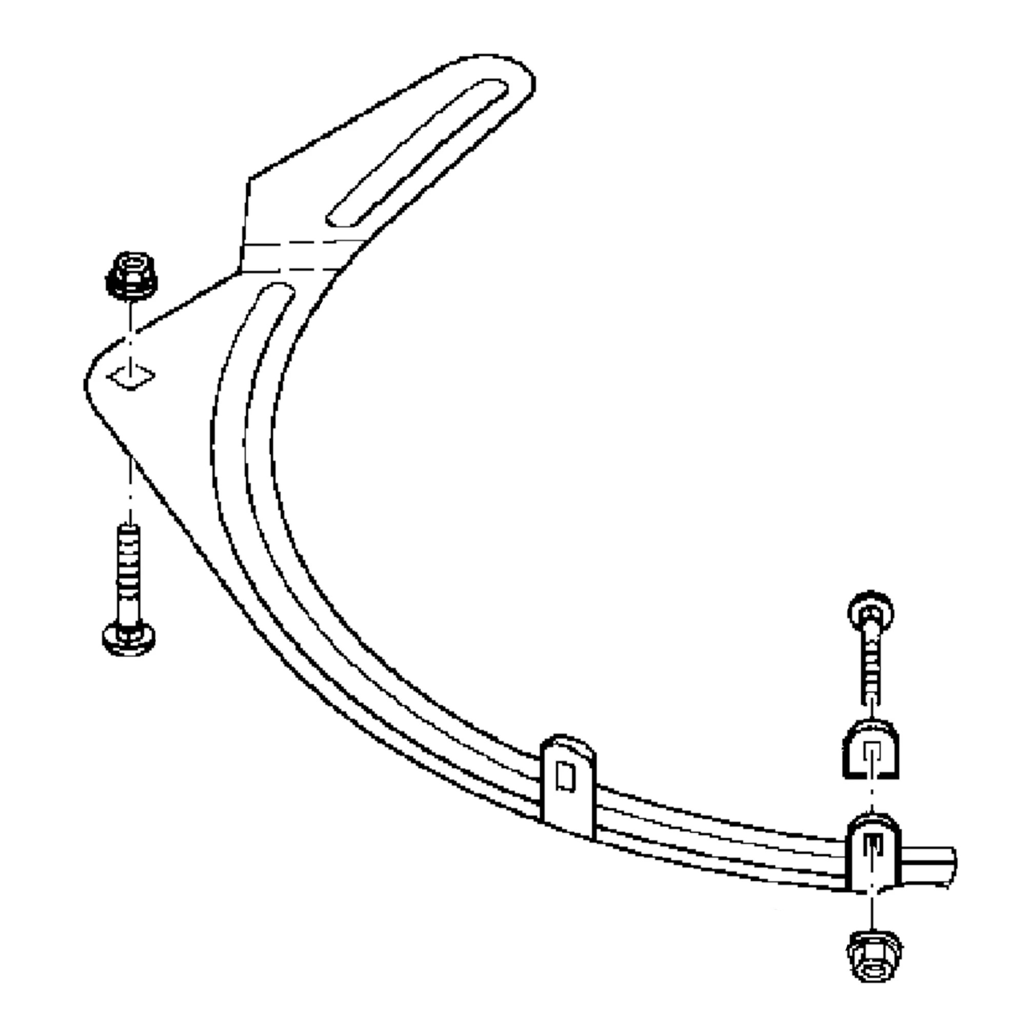 John Deere Rear Bagger Chute Kit - AM136660