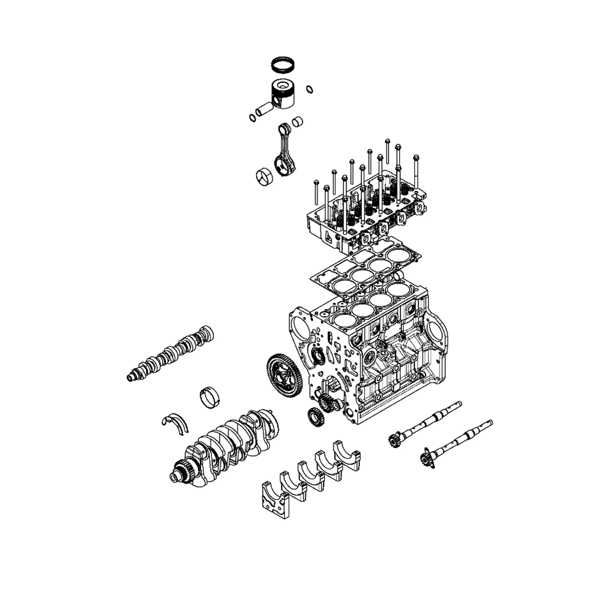 John Deere Reman REMAN Complete Block Assembly, 2.4 Liter - SE501597