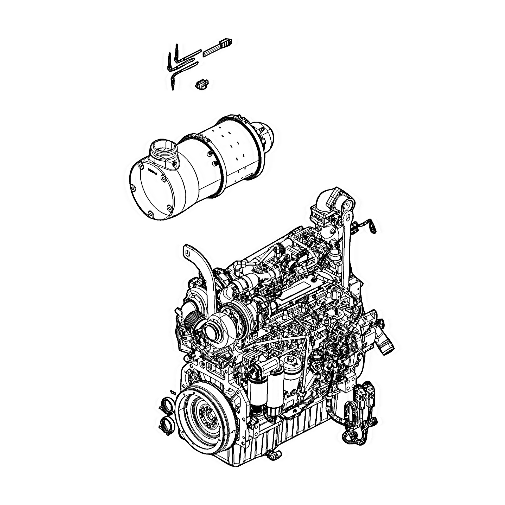 John Deere Diesel Engine, 6.8 Liter, F4 - CD24817