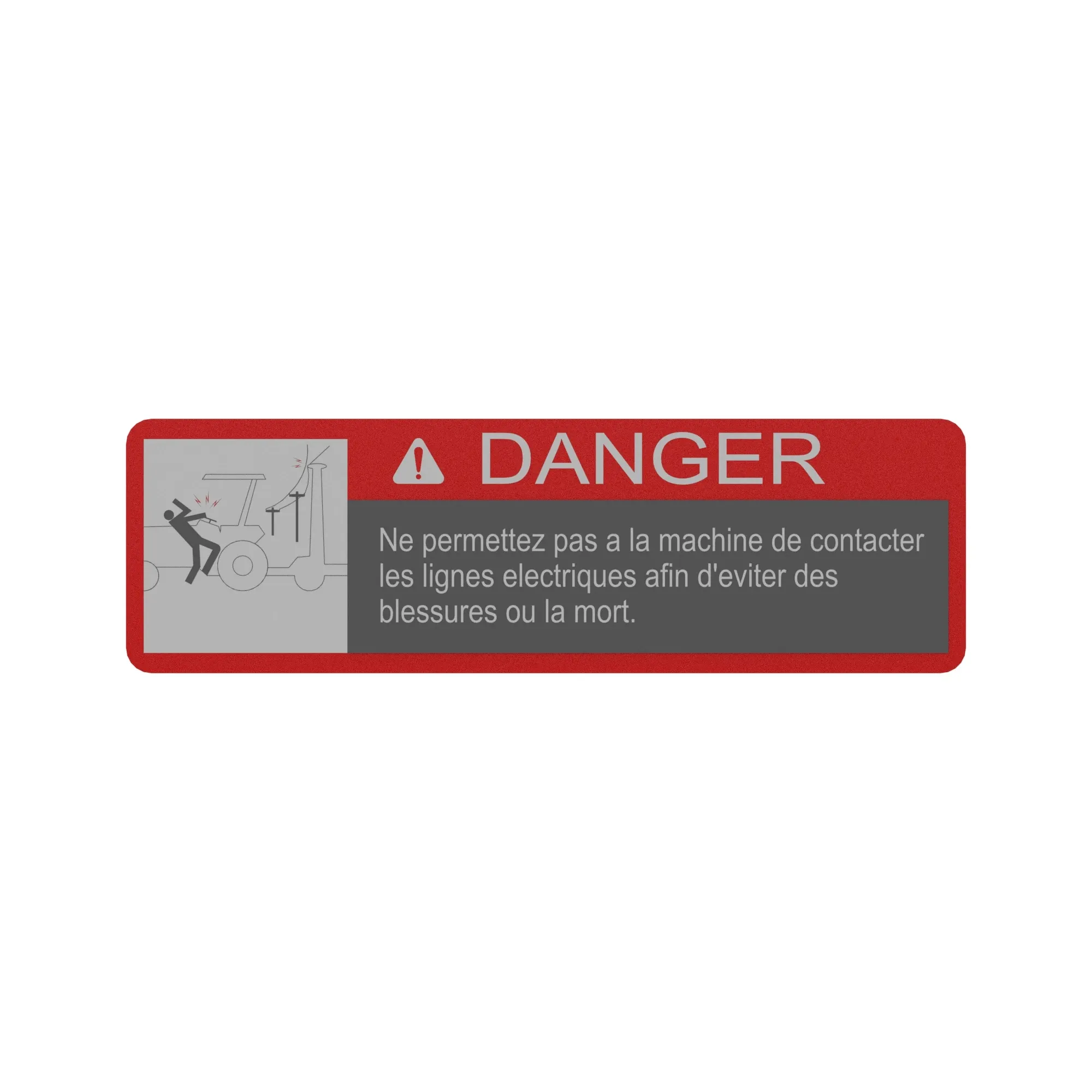 John Deere Electric Danger Safety Label - N232804