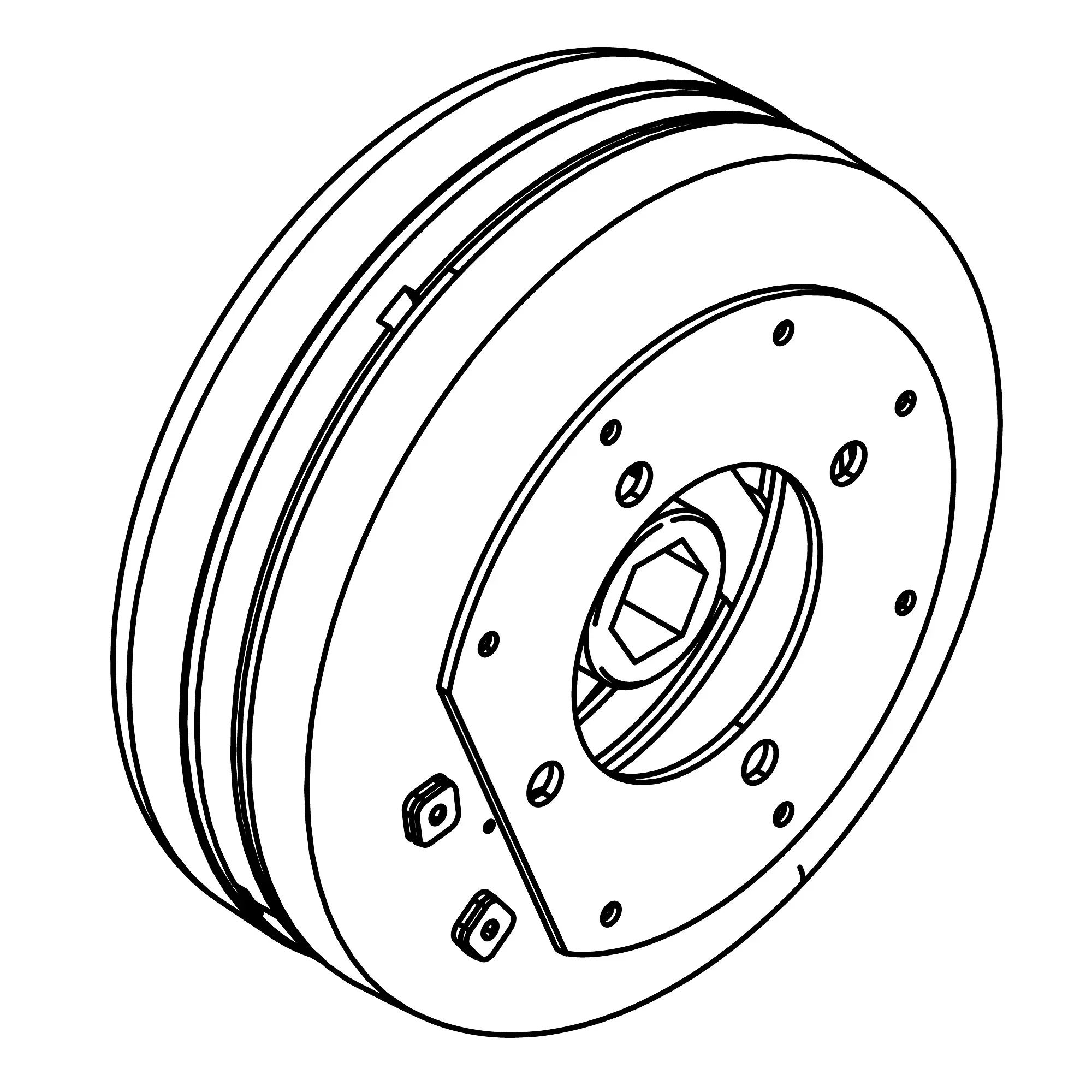 John Deere Wrap Roll Drive Clutch - AN405473