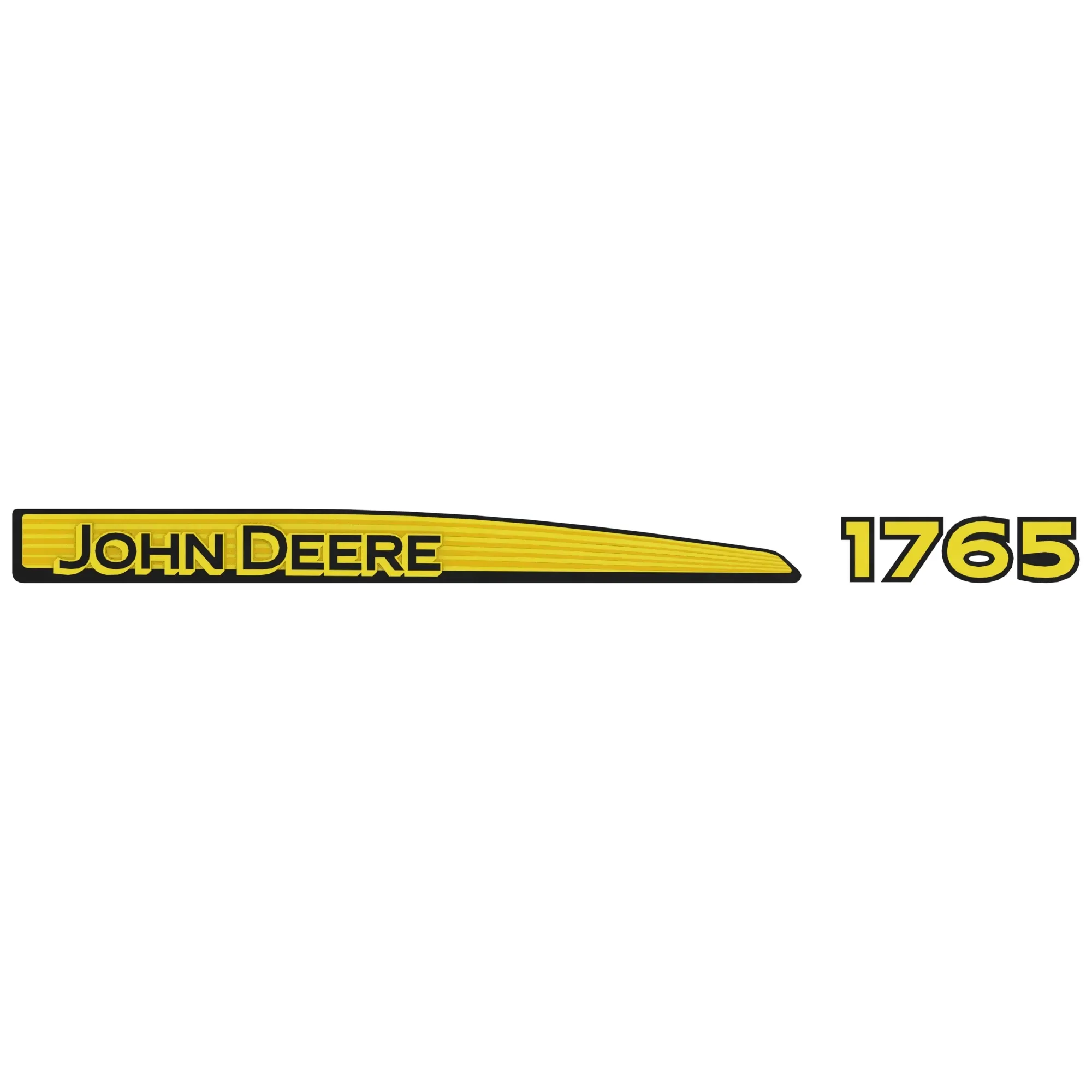 John Deere 1765 Model Number Sign, Right Side - A99919