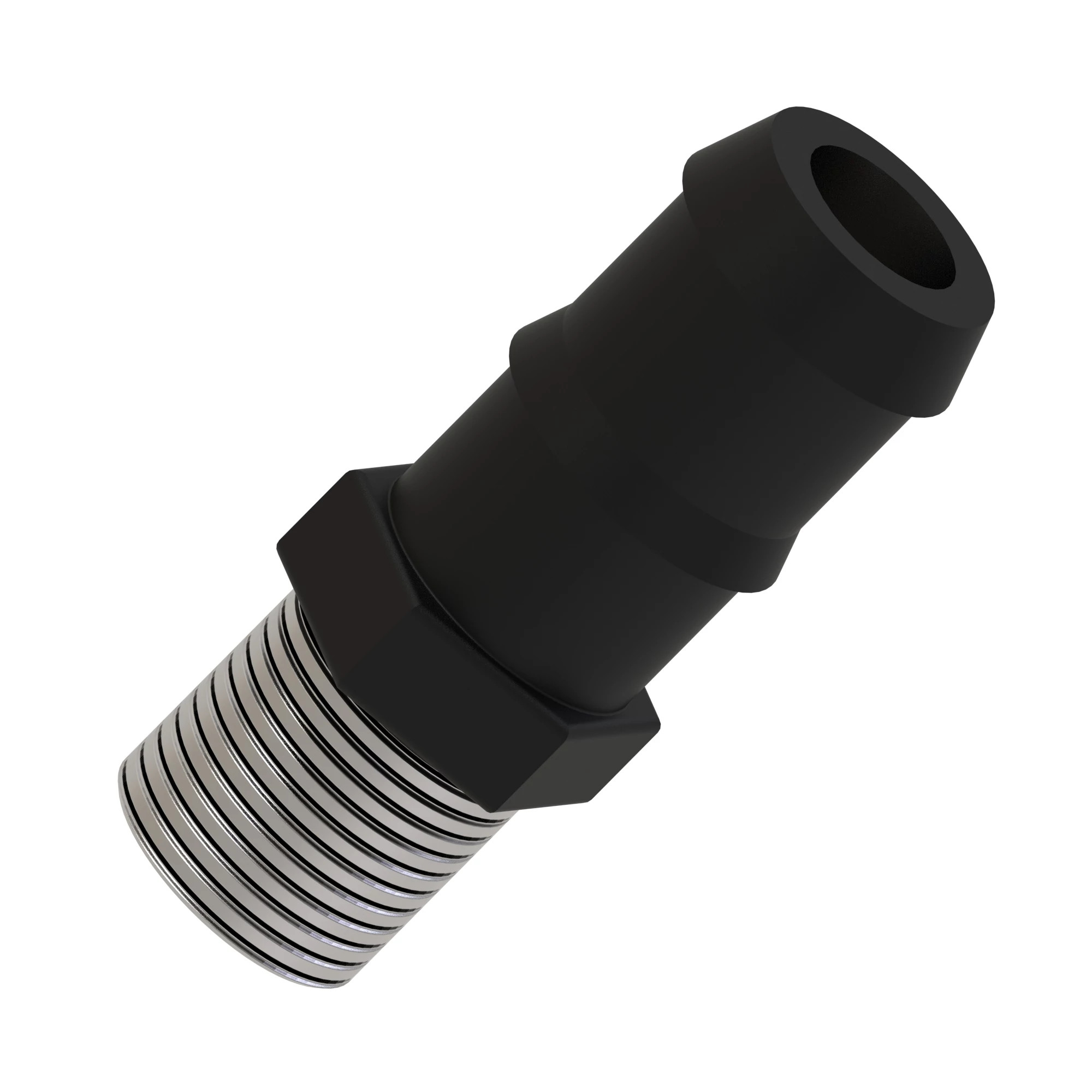 HOSE, BARB, POLY, .75 X .75" NPT