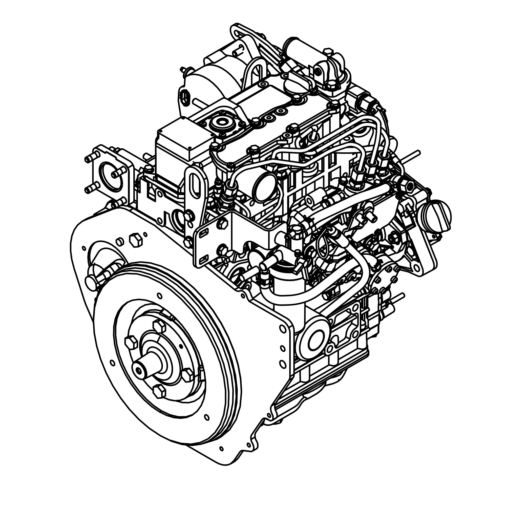 John Deere Short Block Assembly - MIA884537