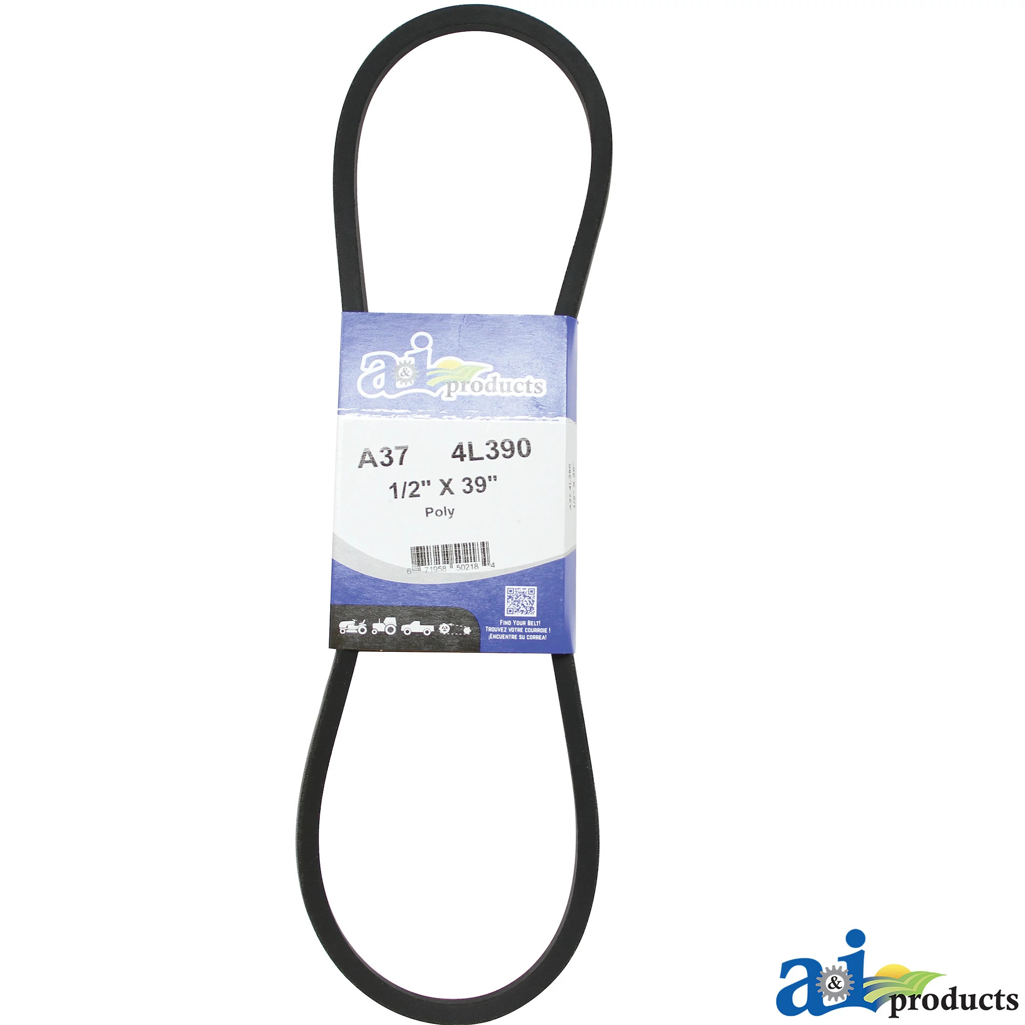 A&I Products V-Belt, Effective Length 990.6 mm (39 inch) - A-A37