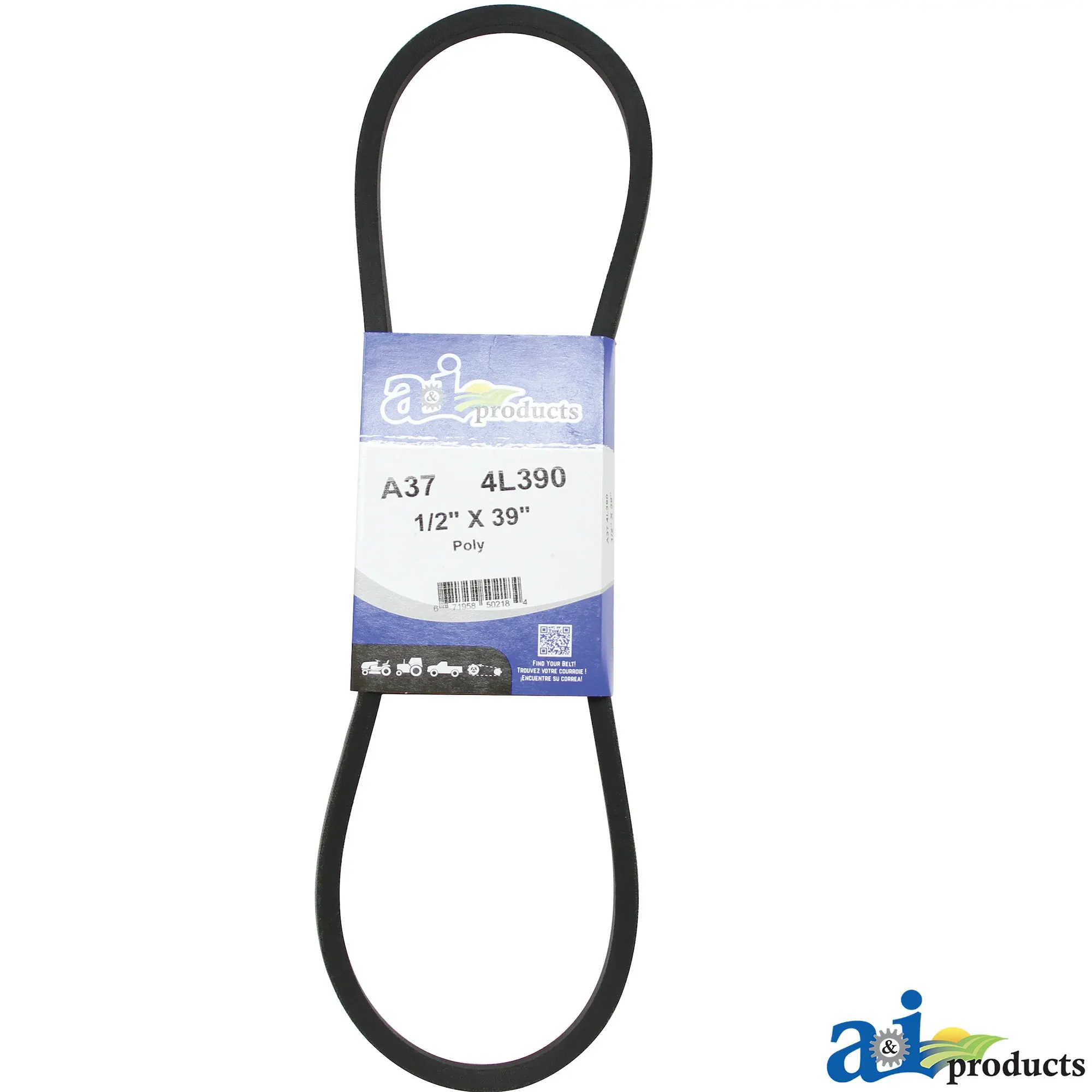 A&I Products V-Belt, Effective Length 990.6 mm (39 inch) - A-A37