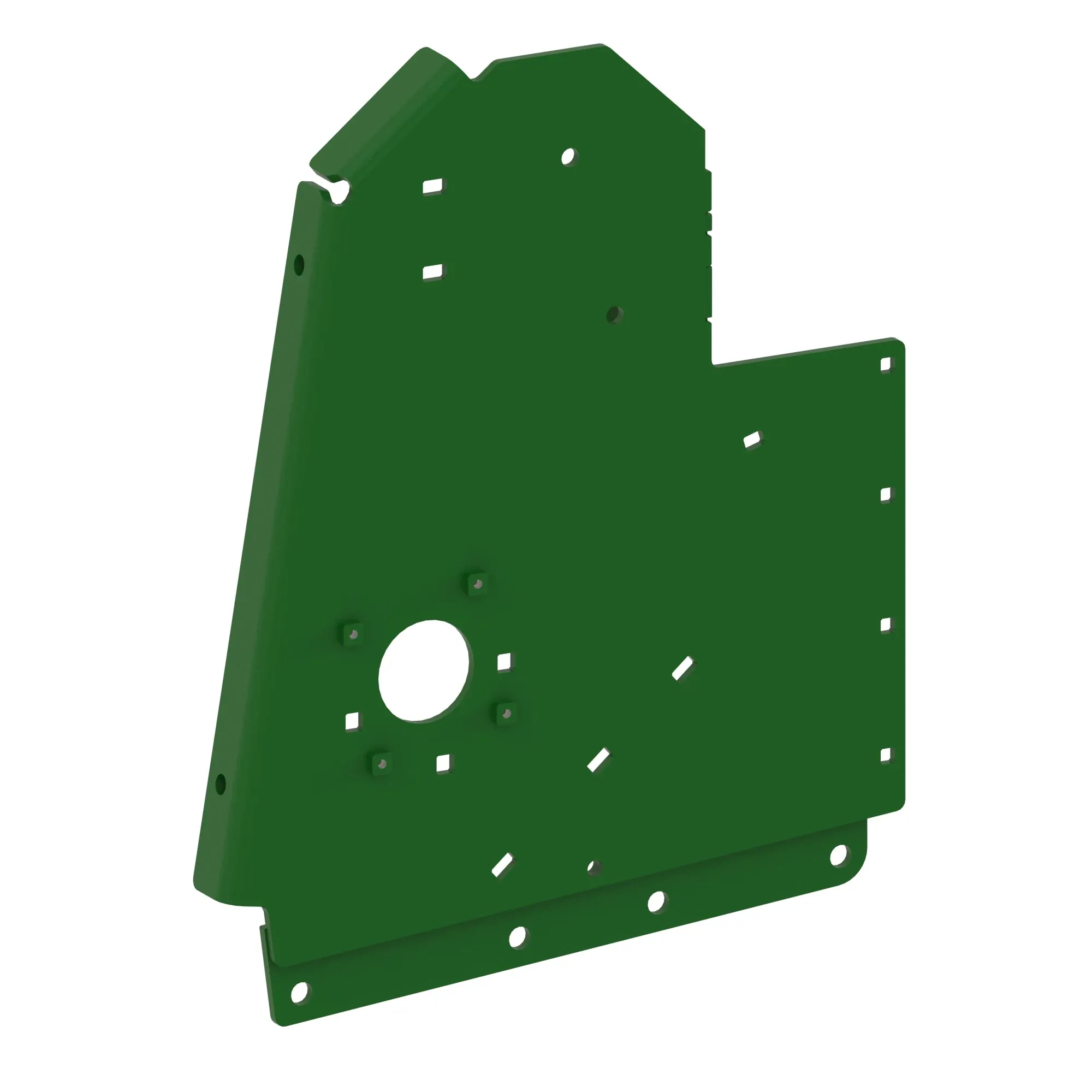 John Deere Center Feed Drum Frame Partition, Left Side - AXE40900