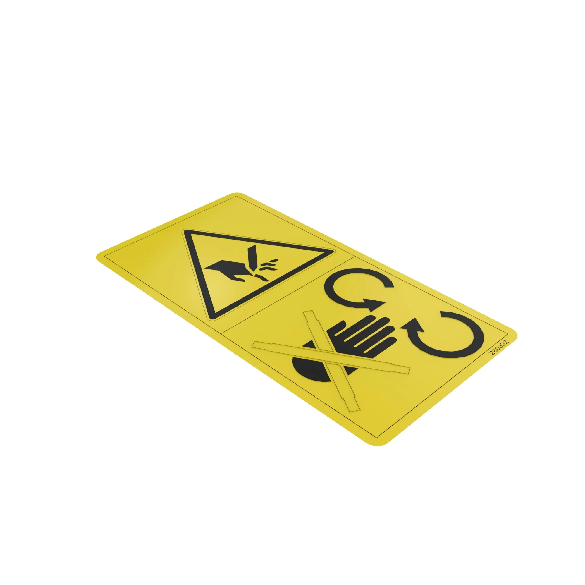 John Deere Mechanial Cut Shear, Safety Sign Label - Z60332