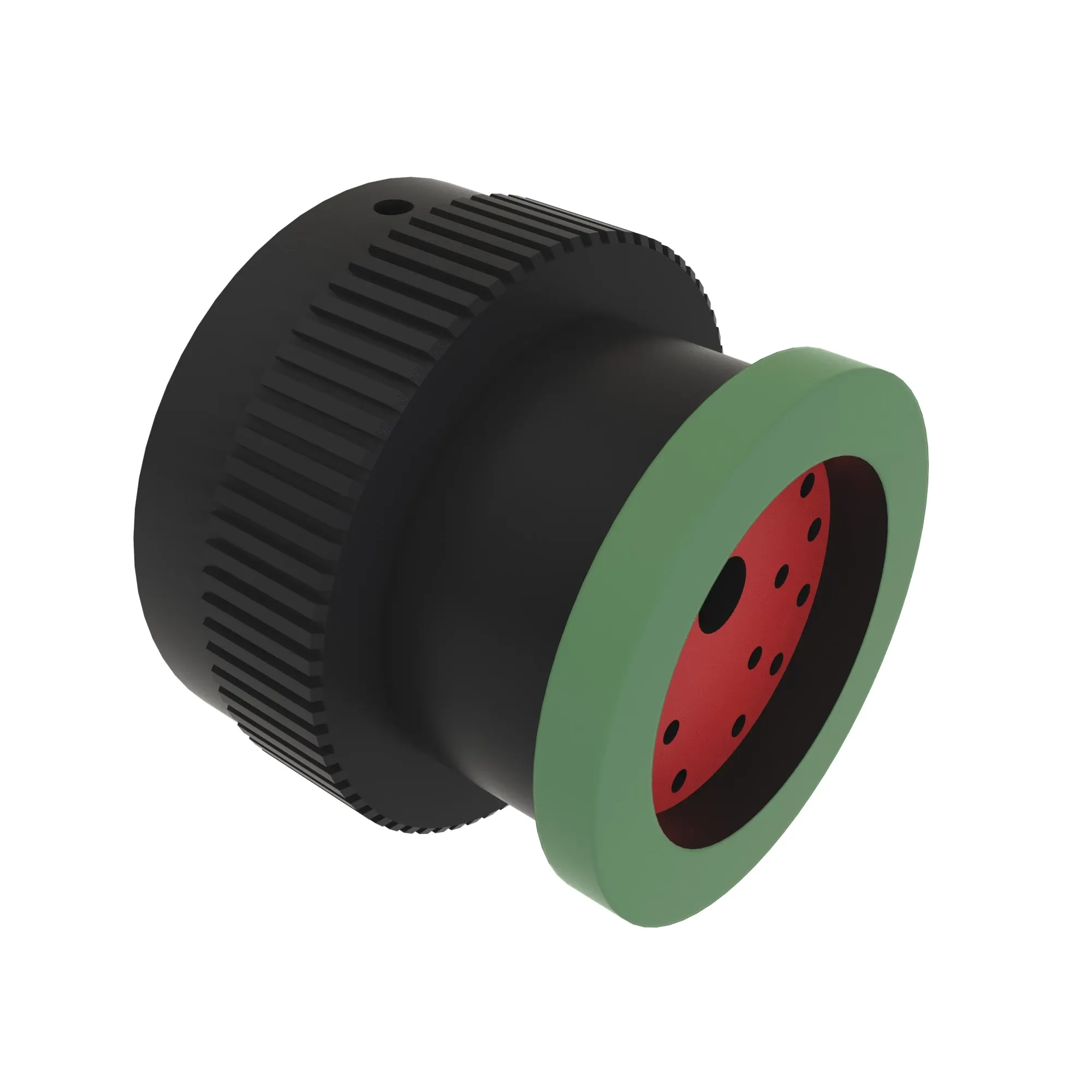 CONN DEUTSCH HDP20 18W MS BLK PLSTC