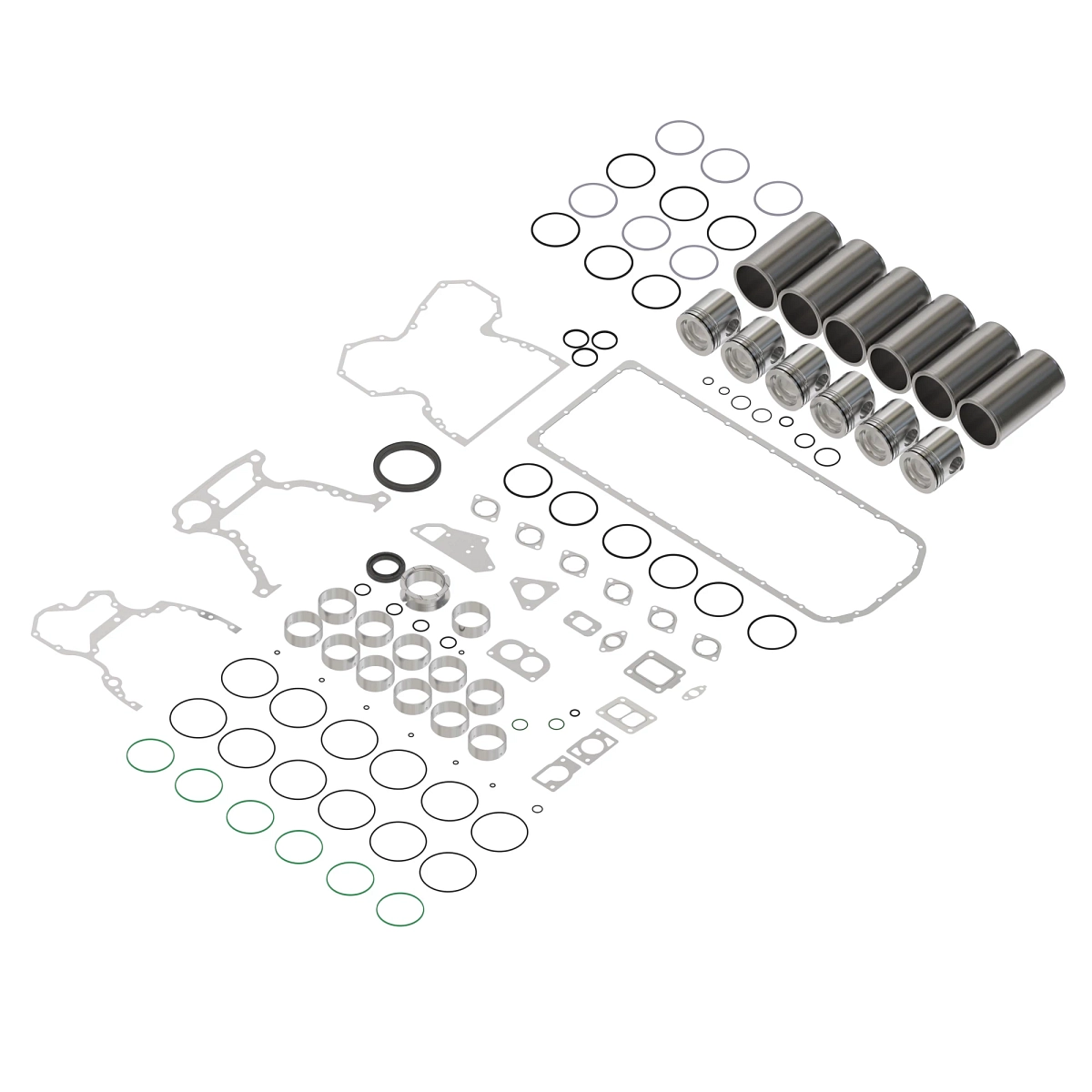 Engine Overhaul Kit, Rebuild 6 Cyl.E