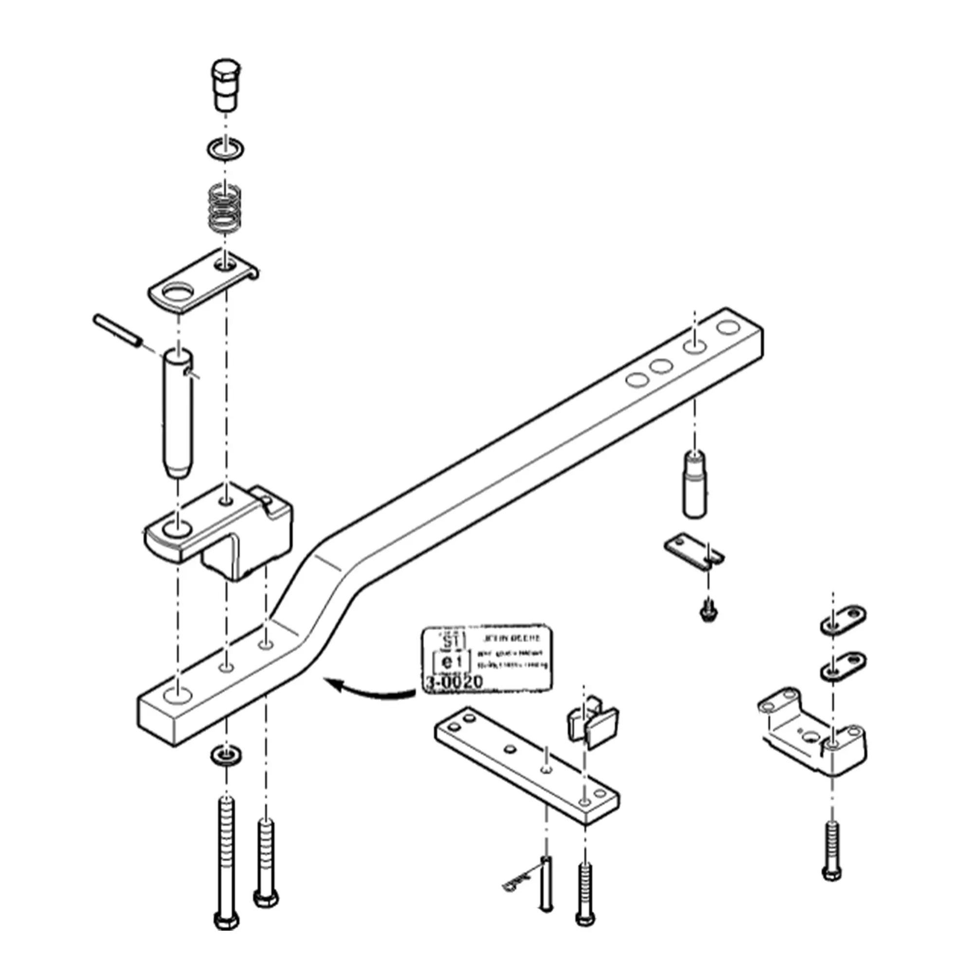 John Deere Drawbar, Category 3 - AL203252