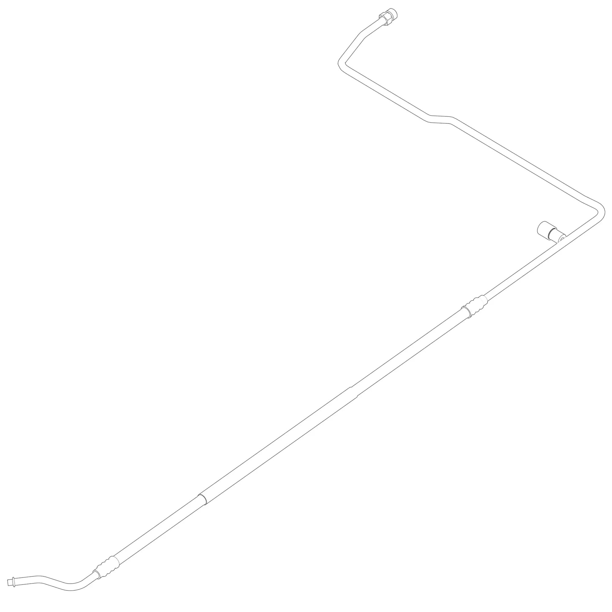 John Deere Refrigerant Hose, Pressure Side - AL217094