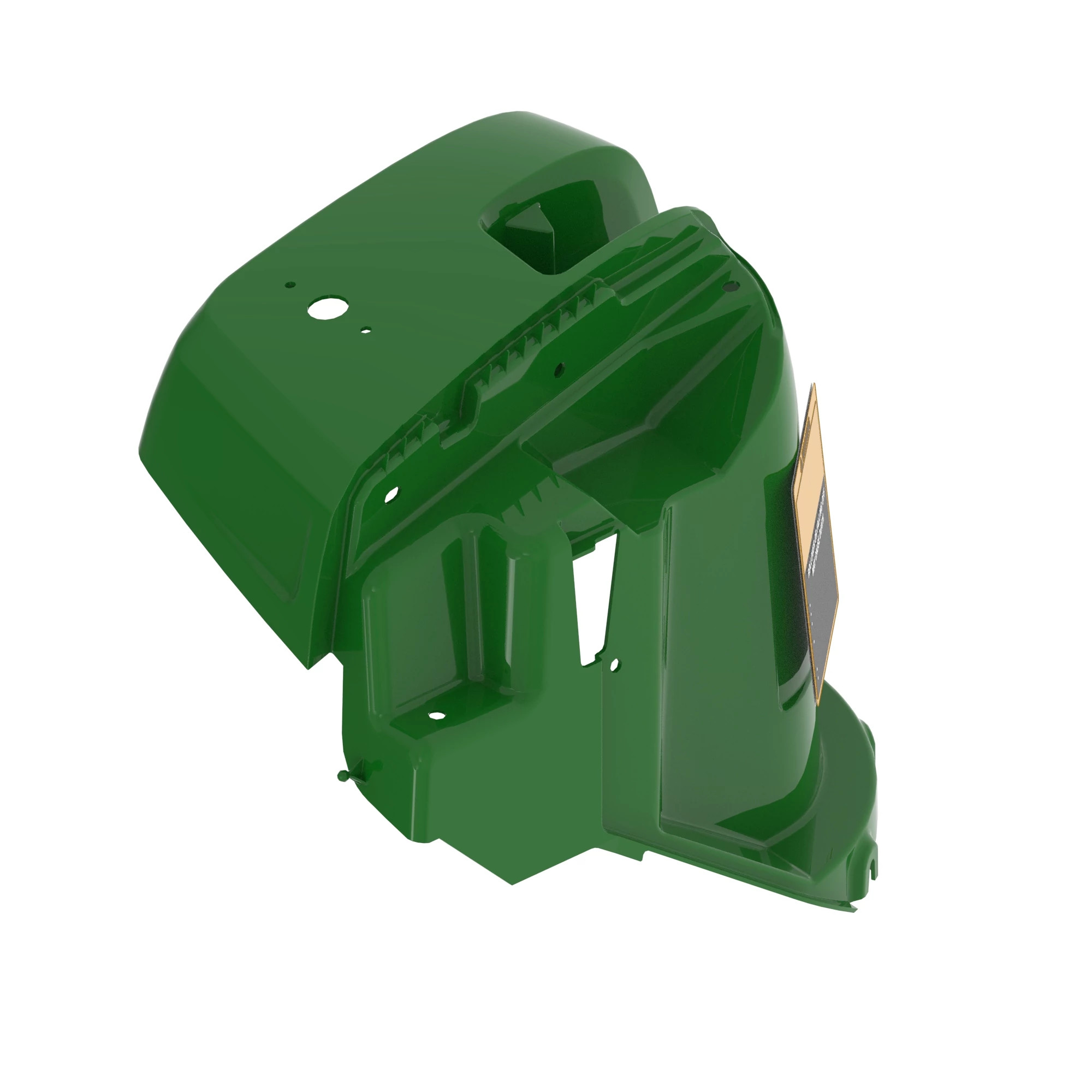 FENDER W/LABEL, FRNT RH,TAN W/HOLE