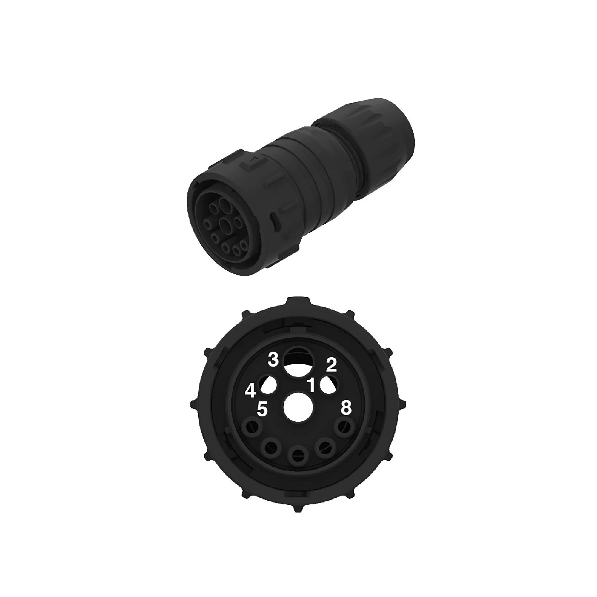 CONN POWELL IBIC-E 9W FS BLK PLSTC