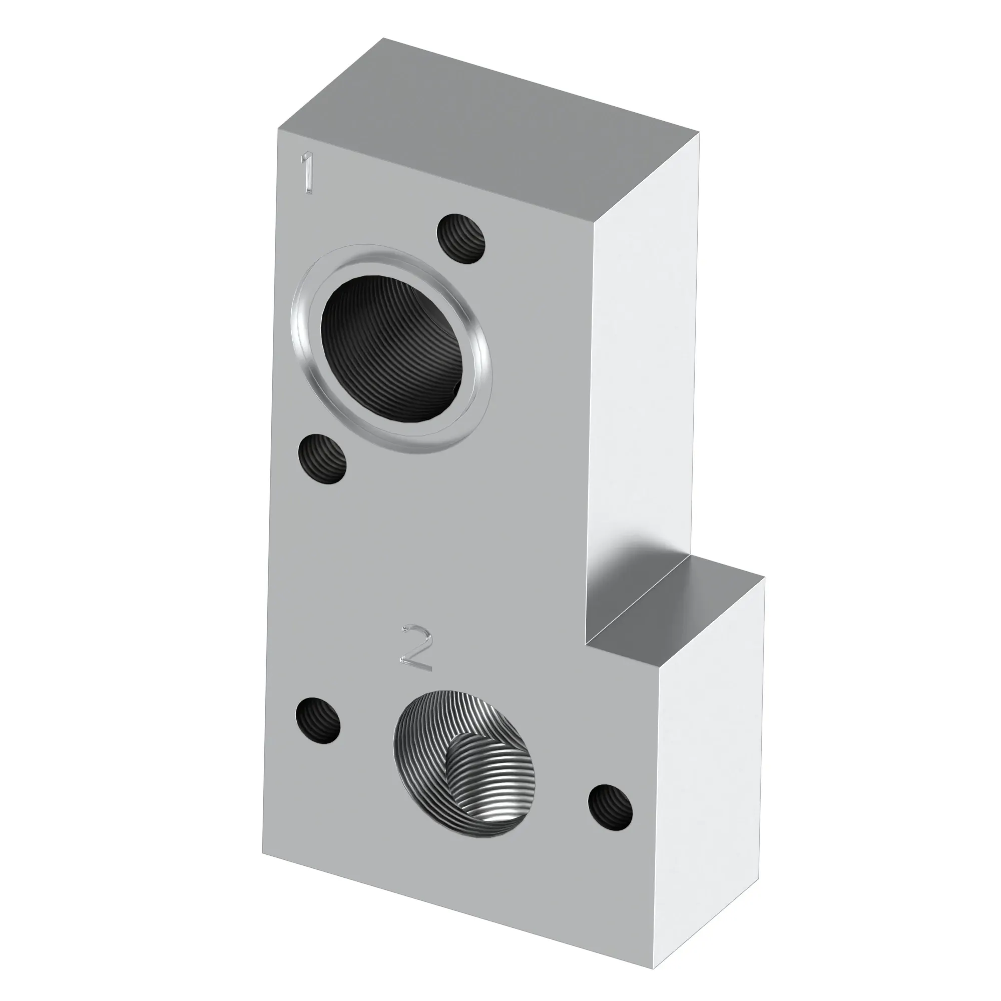 John Deere Steering Inlet Block Flange Fitting - AKK28331