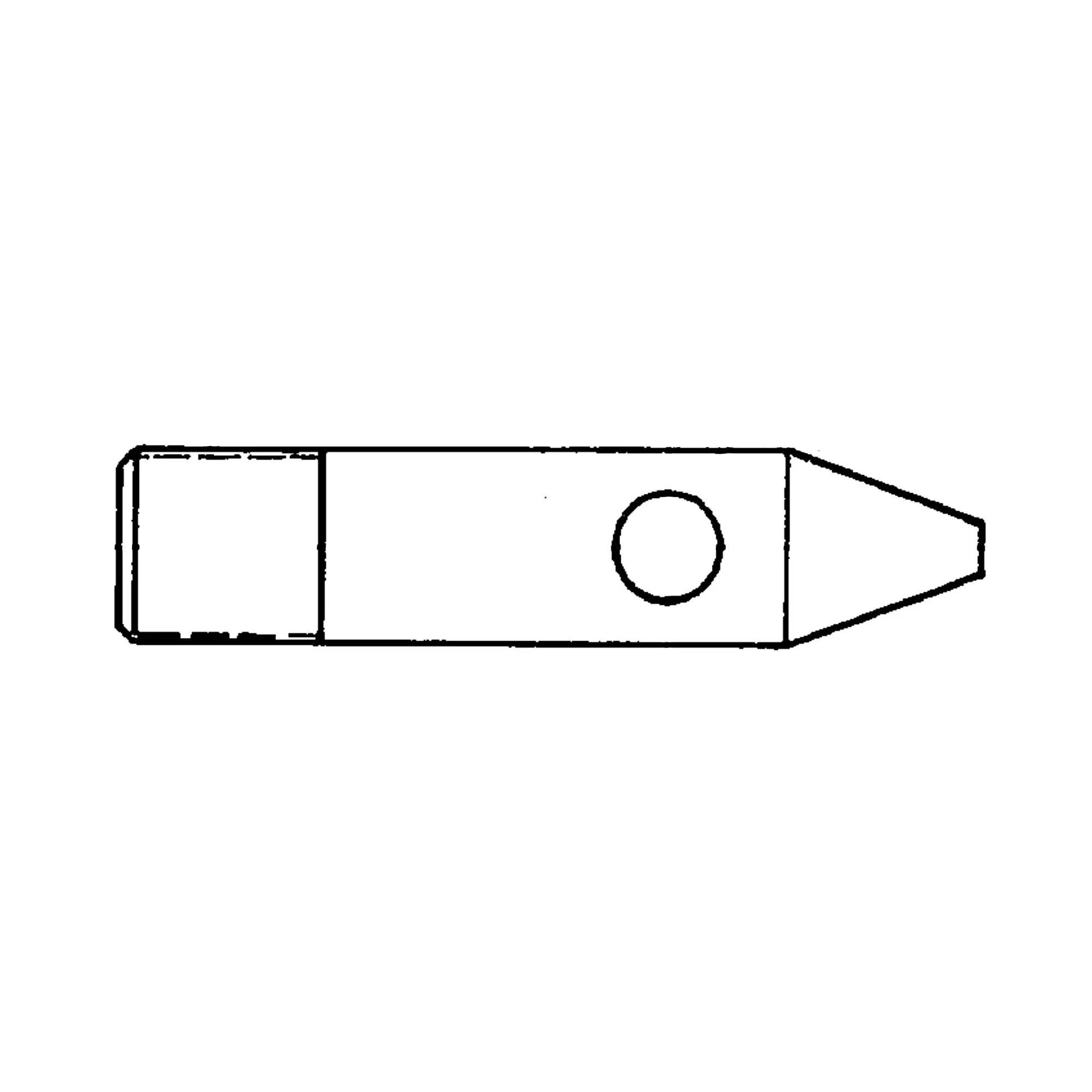 John Deere Round Body Stud, 3/4" X 3.41" - T44325