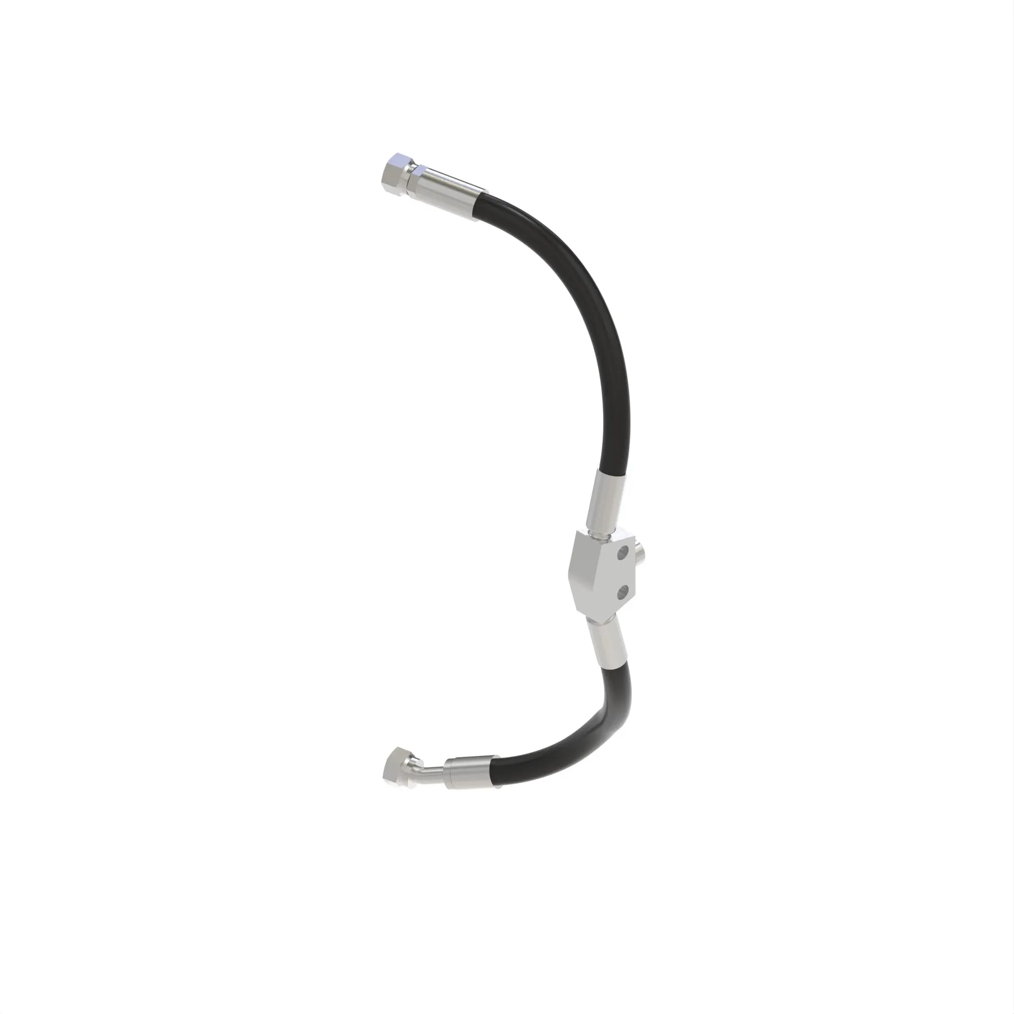 John Deere Front Hitch Cylinder Lower Hydraulic Hose - RE581388