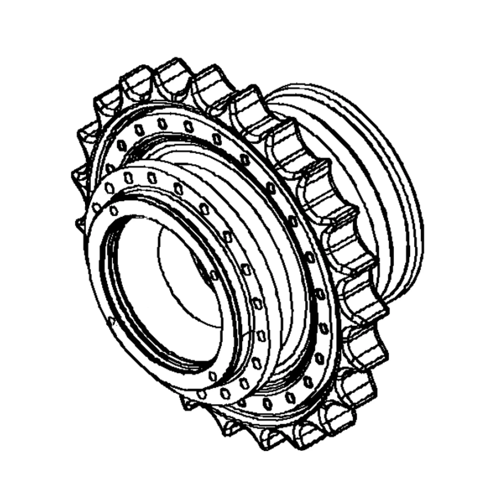John Deere Reman REMAN Travel Motor Gear Assembly (Without Hydraulic Motor and Chain Sprocket) - RM100053
