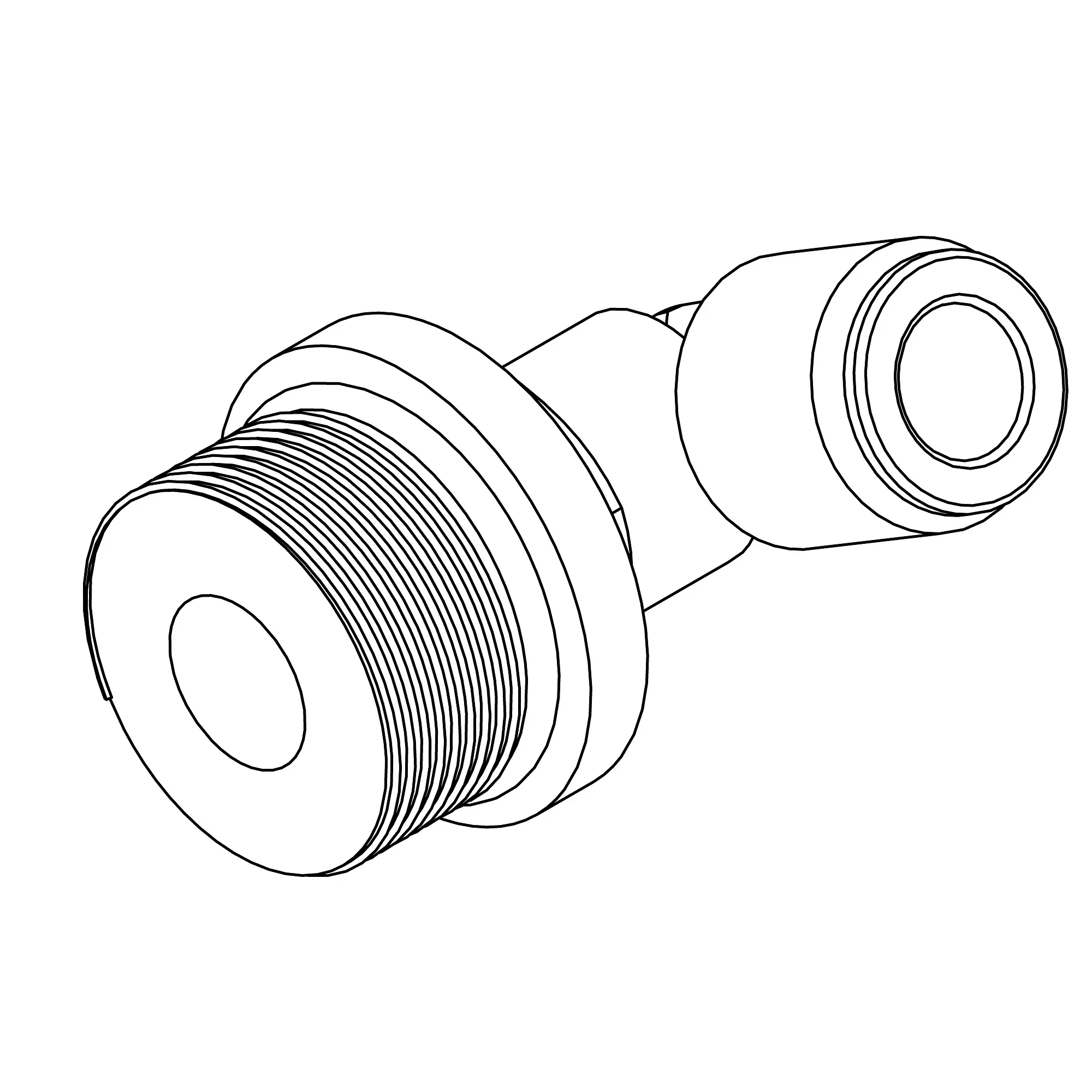 John Deere Air Reservoir Cylinder 90 Degree Elbow Fitting - RE344497