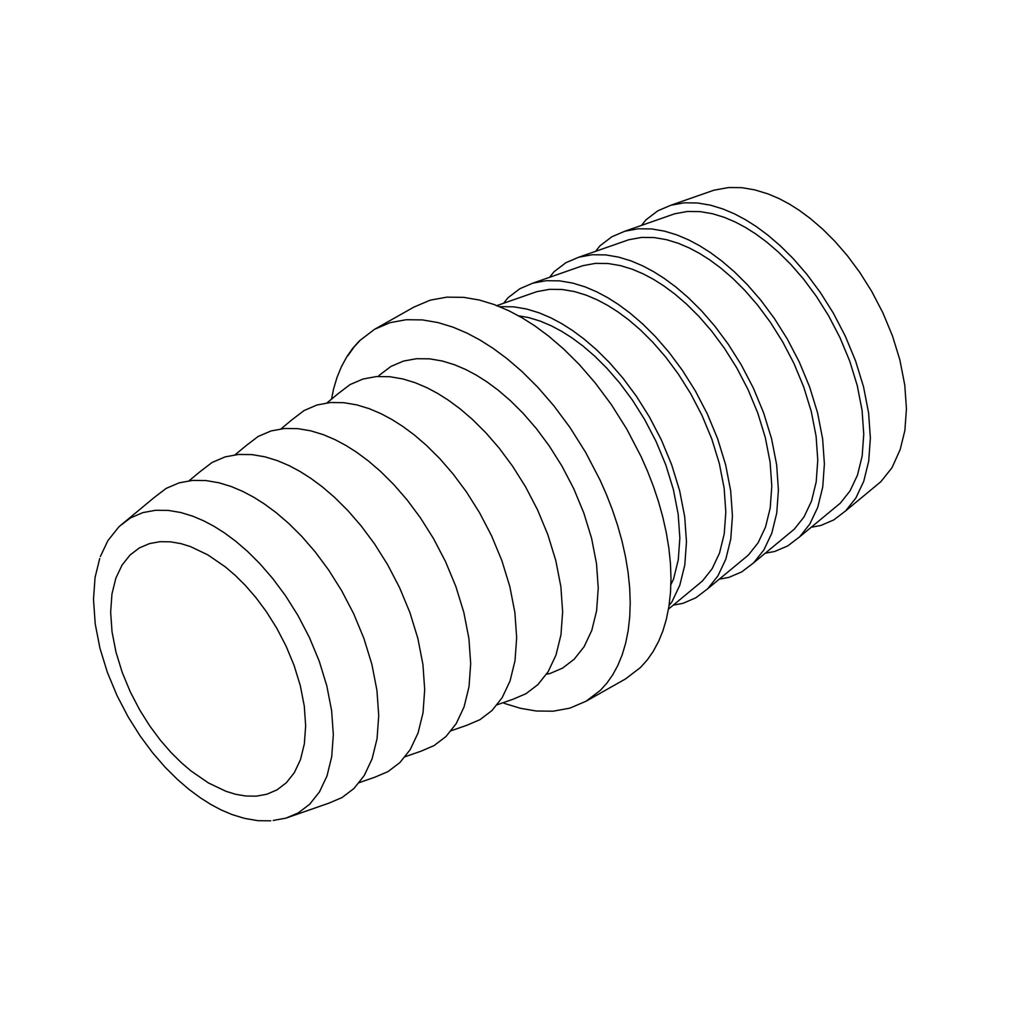 Hose, Shank, Poly + Fiberglass