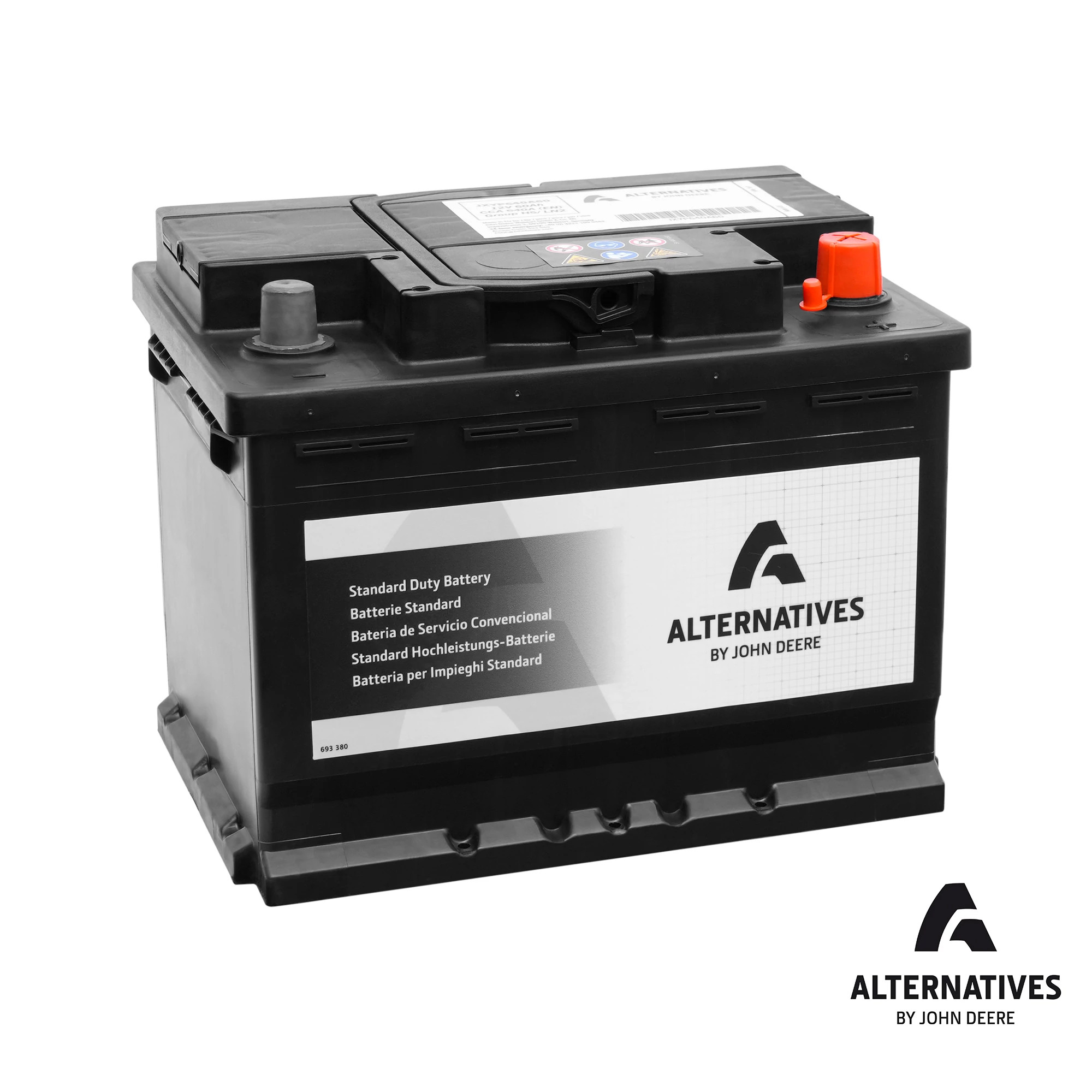 Alternatives by John Deere 12 Volt Battery, Wet Charged, 60 Ah, 640 CCA, H5/LN2 BCI - JXYP640A60