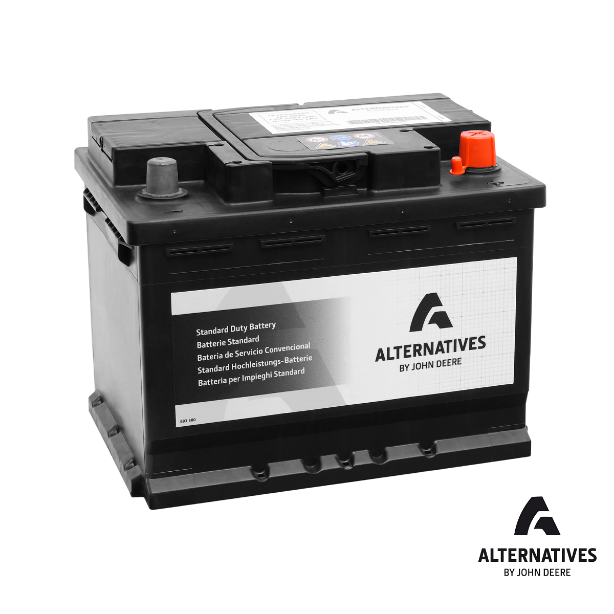 Alternatives by John Deere 12 Volt Battery, Wet Charged, 60 Ah, 640 CCA, H5/LN2 BCI - JXYP640A60