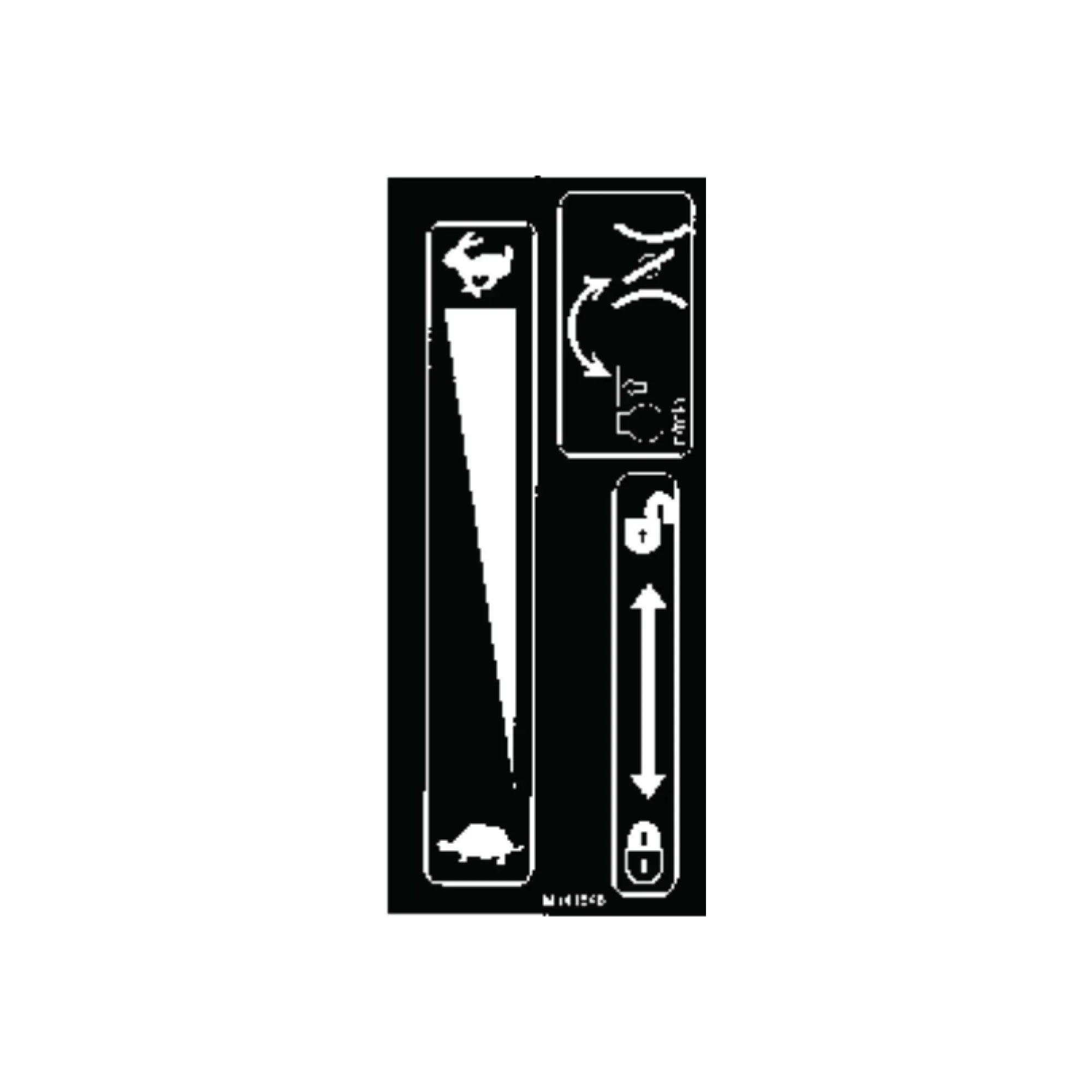 John Deere Label, Throttle - M141546