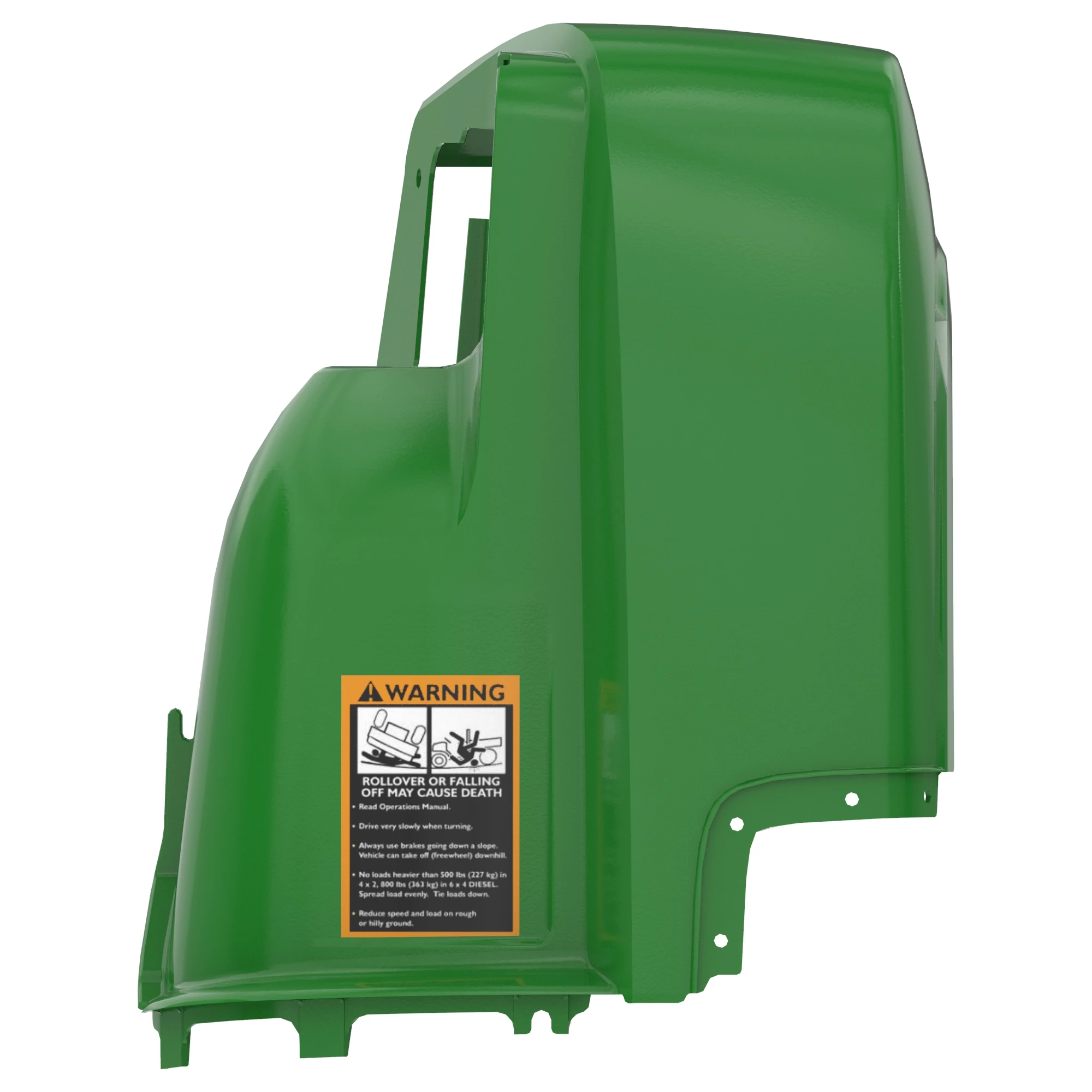AM134742: Front Fender with Label, Right Side | Shop.Deere.com