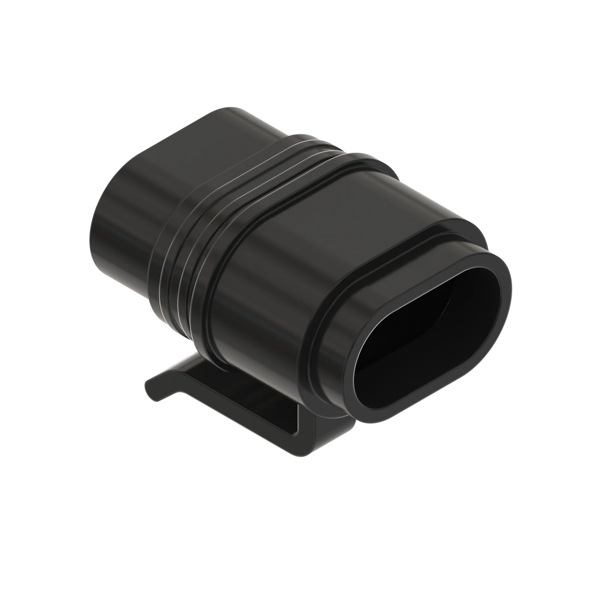 CONN SEBRO 2W FS BLK PLSTC