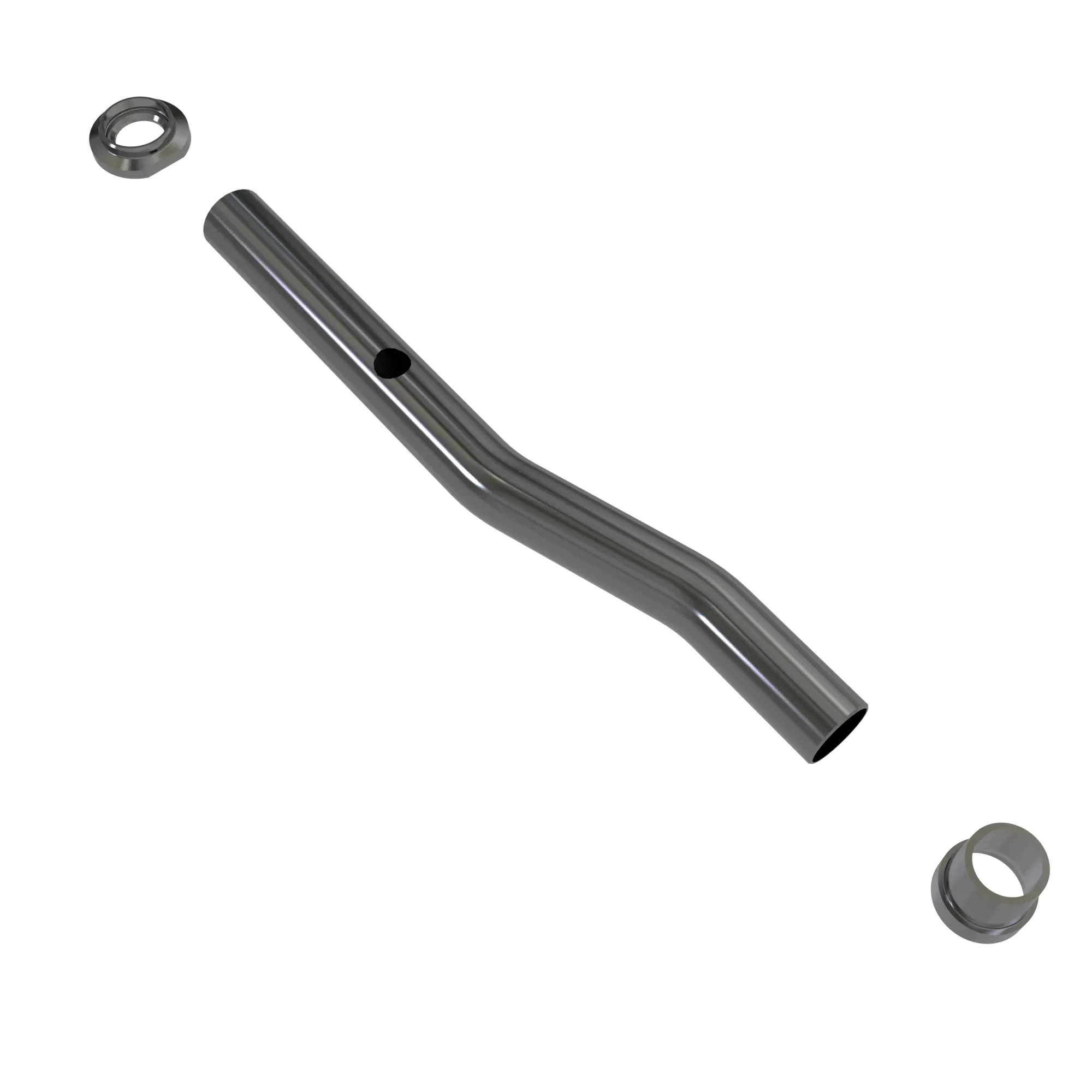 15" SS SPRAY PIPE,  HOLES
Right Hand